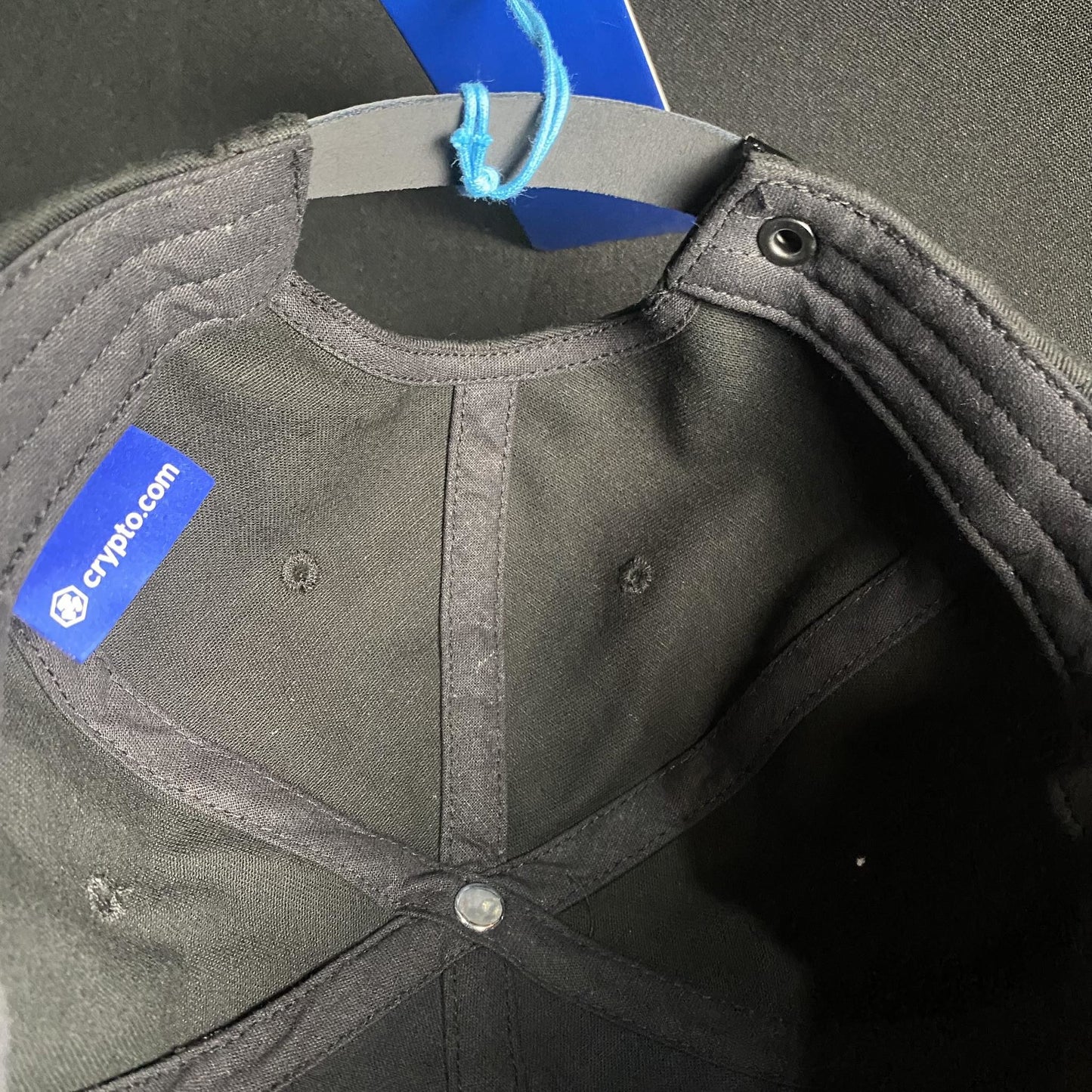 Crypto Black Baseball Cap Size: Adult - Factory Pull-out