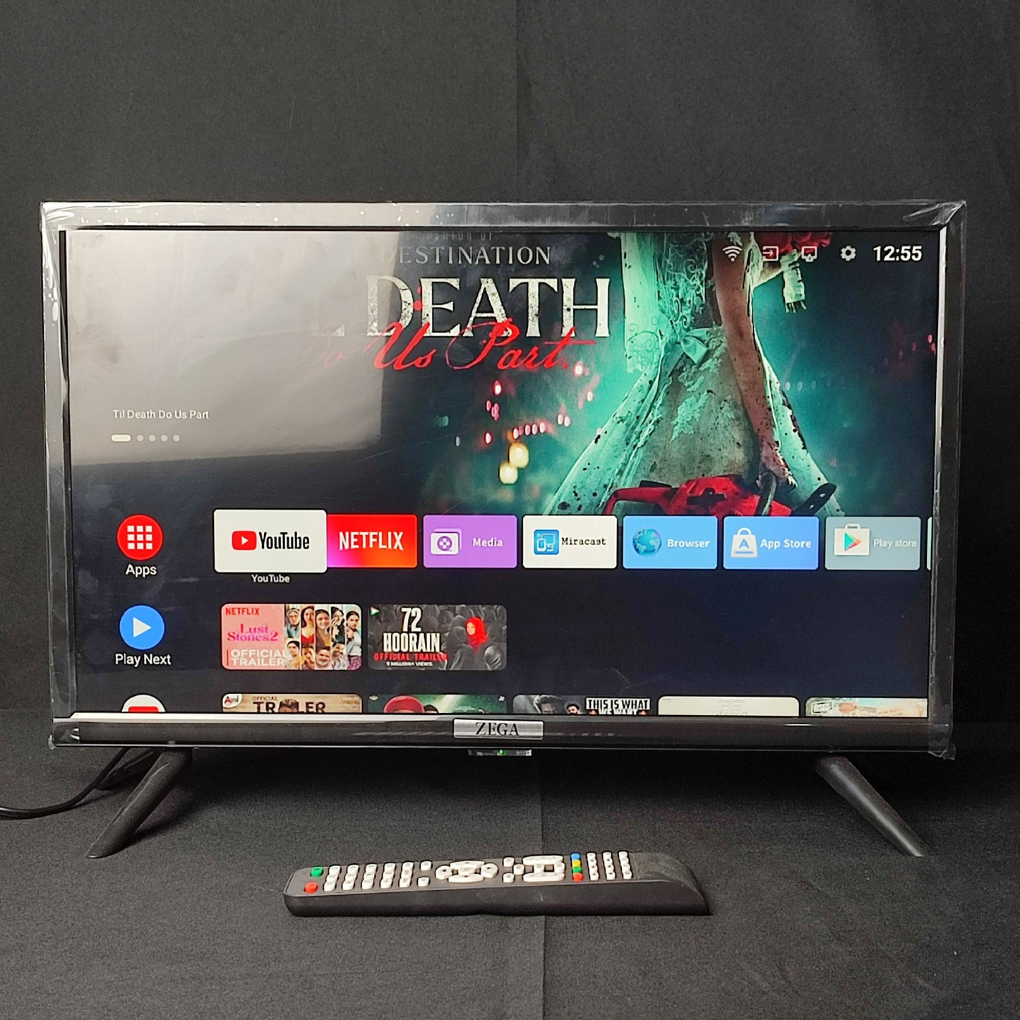 Zega Smart TV HDR Wifi Bluetooth Ready with Built-in Applications Netflix Youtube Spotify