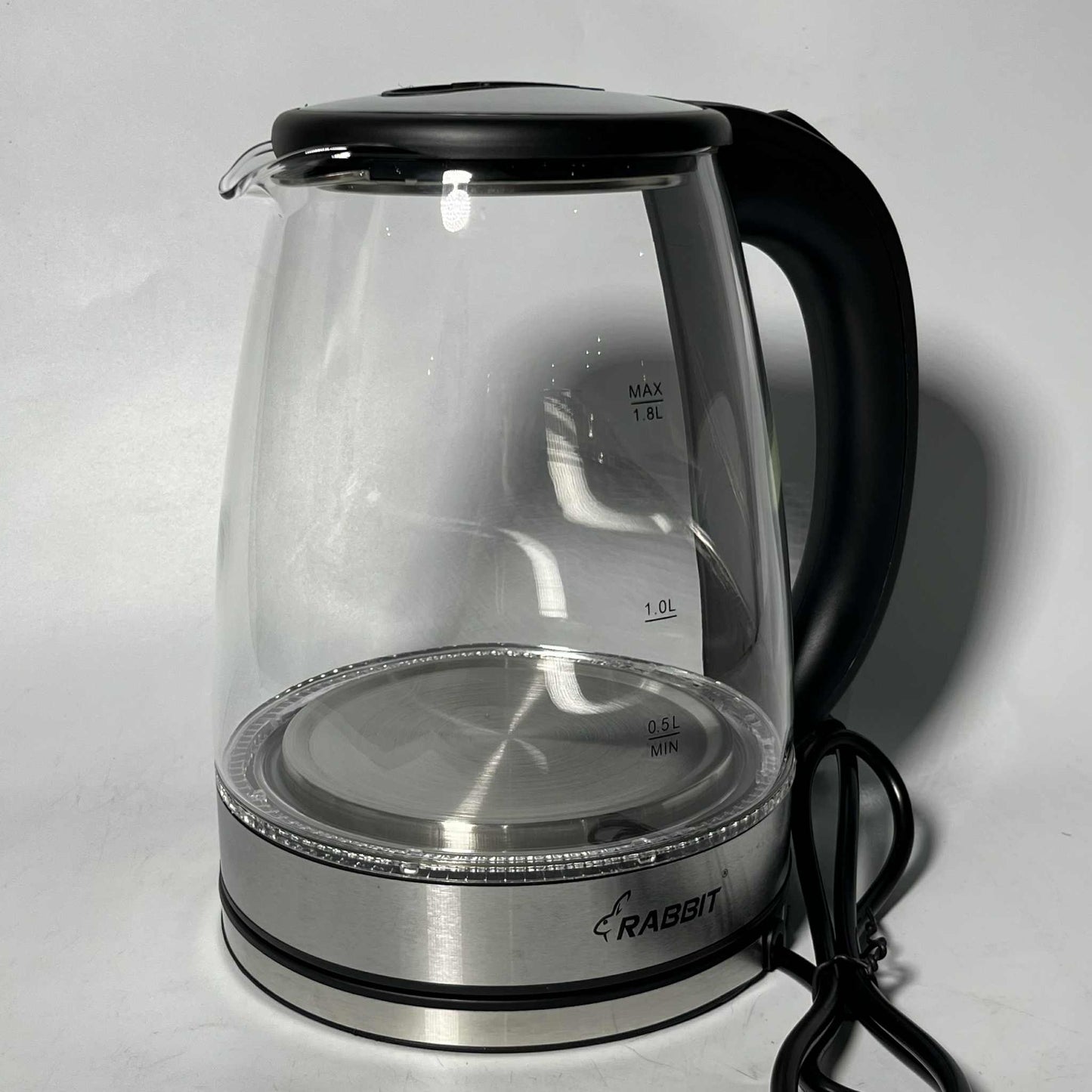 Rabbit Electric Kettle 1.8 liters Glass Body REK 1.8L G