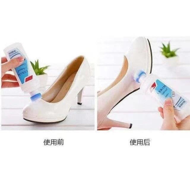 PLAC Cream Natural Auto Brilliant Polish White Shoe Cleaner 100ml