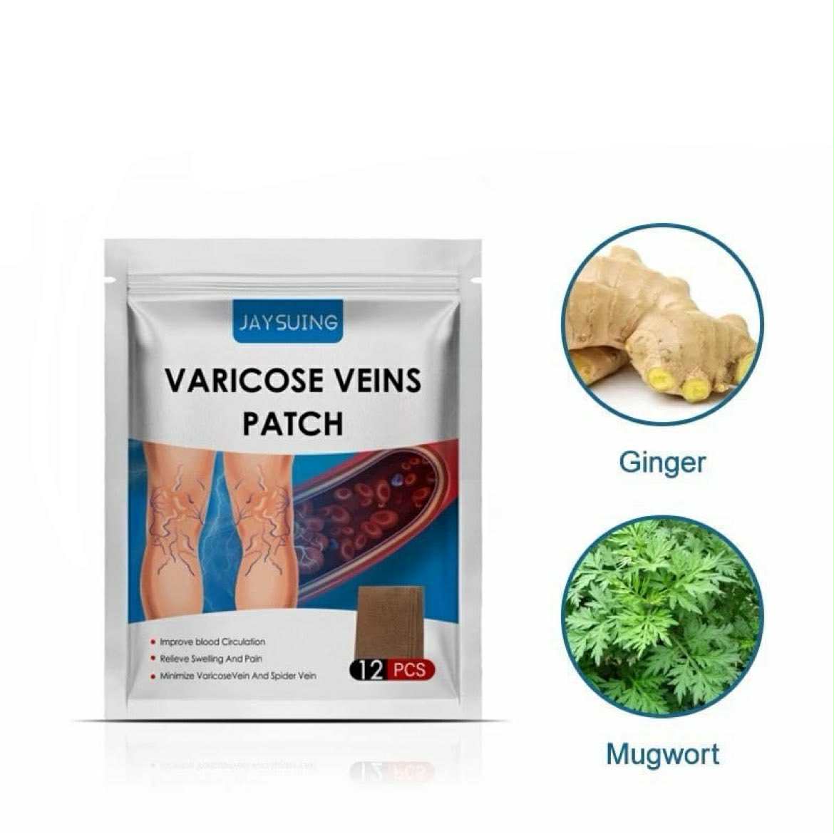 Jaysuing Varicose Veins Patch (12pcs)
