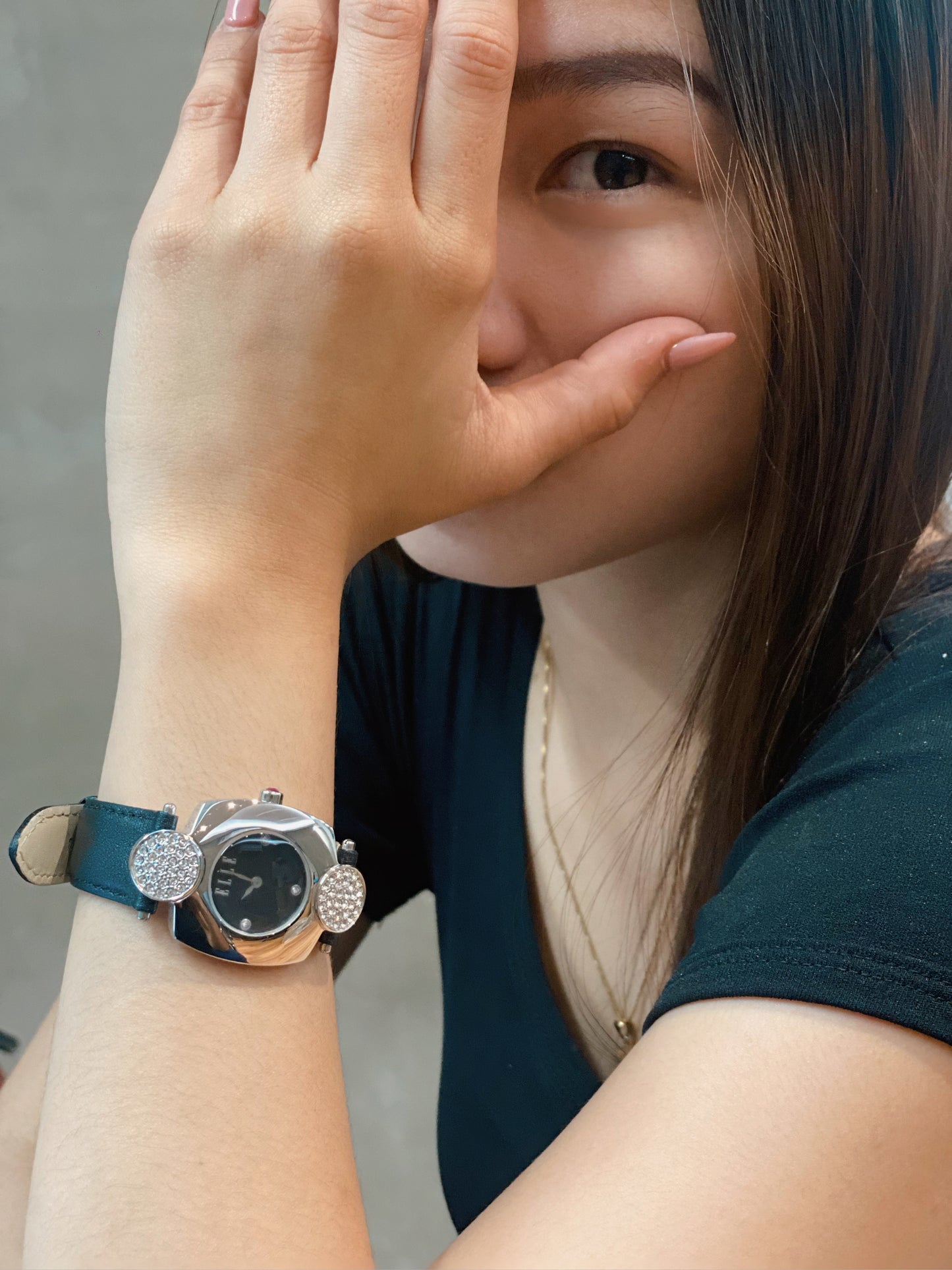 Elle Watch Black Leather(EL20130S05N)