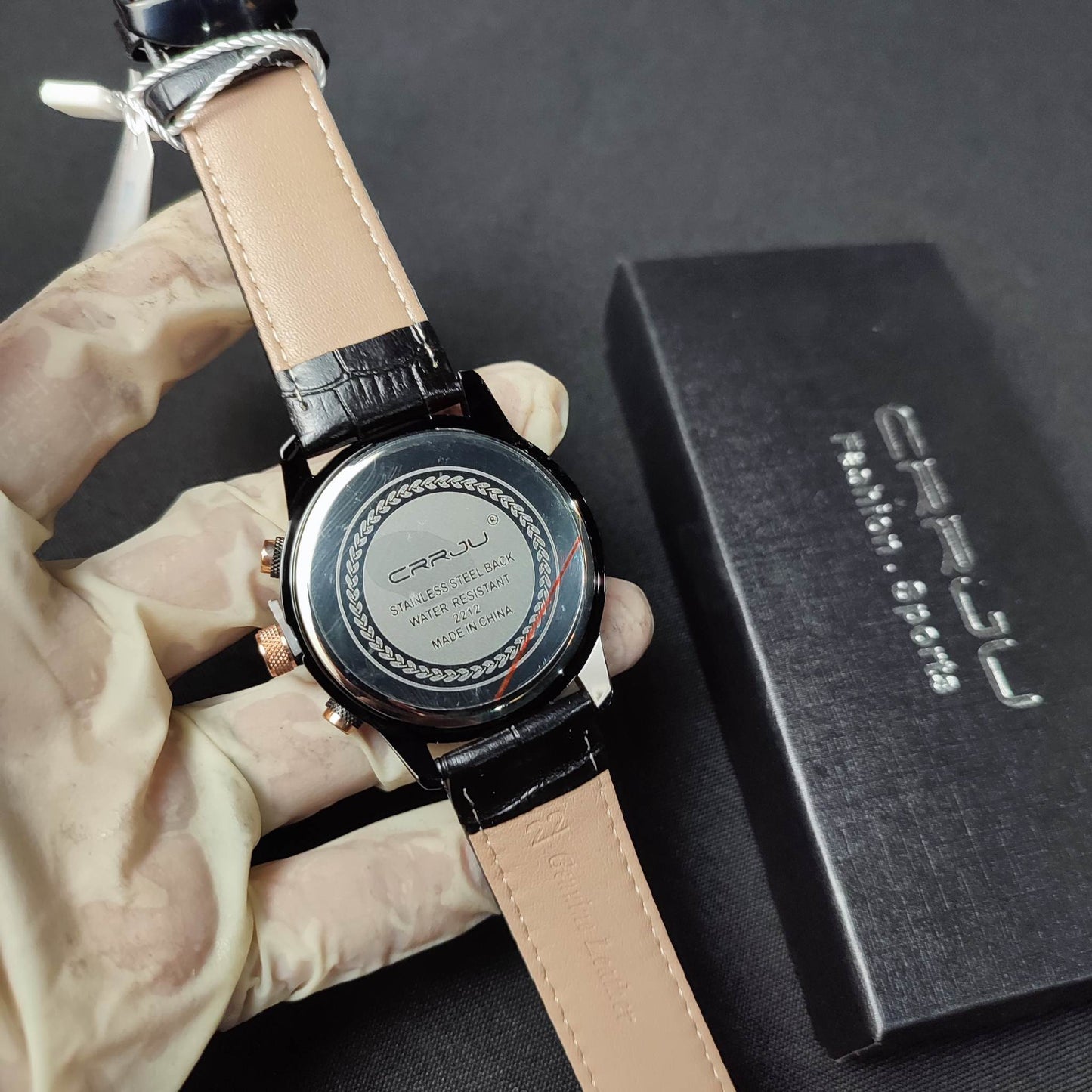 Men 's Watches 30M Waterproof CRRJU Sport Military Army Chronograph Qu