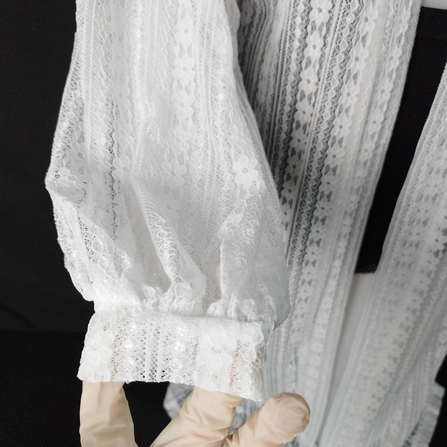 Women Beach Lace Cardigan Longsleeve Open Front