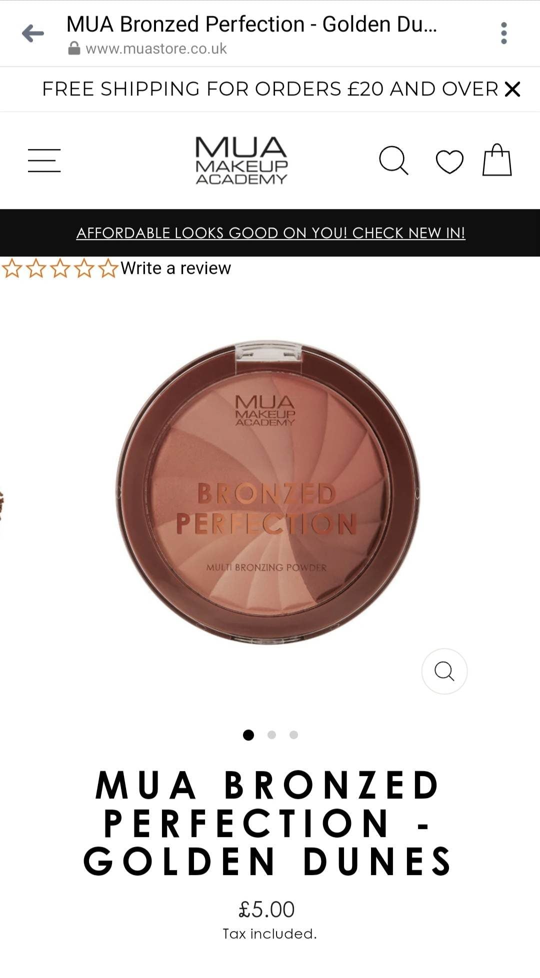 ??(300588) MUA MakeupAcademy Bronzed MultiBronzing Powder - Golden Dunes - International Mall Pull-out
