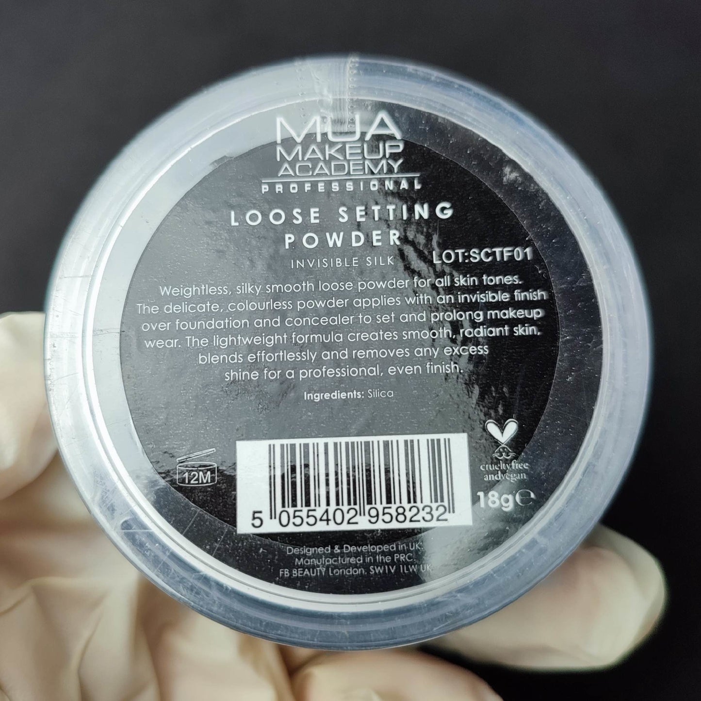 (122319) MUA Makeup Academy Professional Loose Setting Powder - Invisible Silk