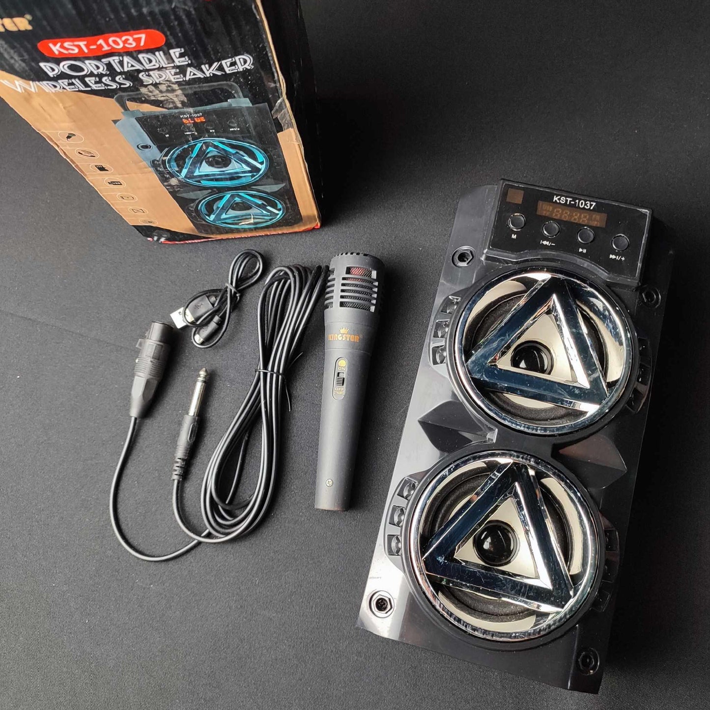 Kingster Portable Wireless Speaker With Mic (KST-1037)