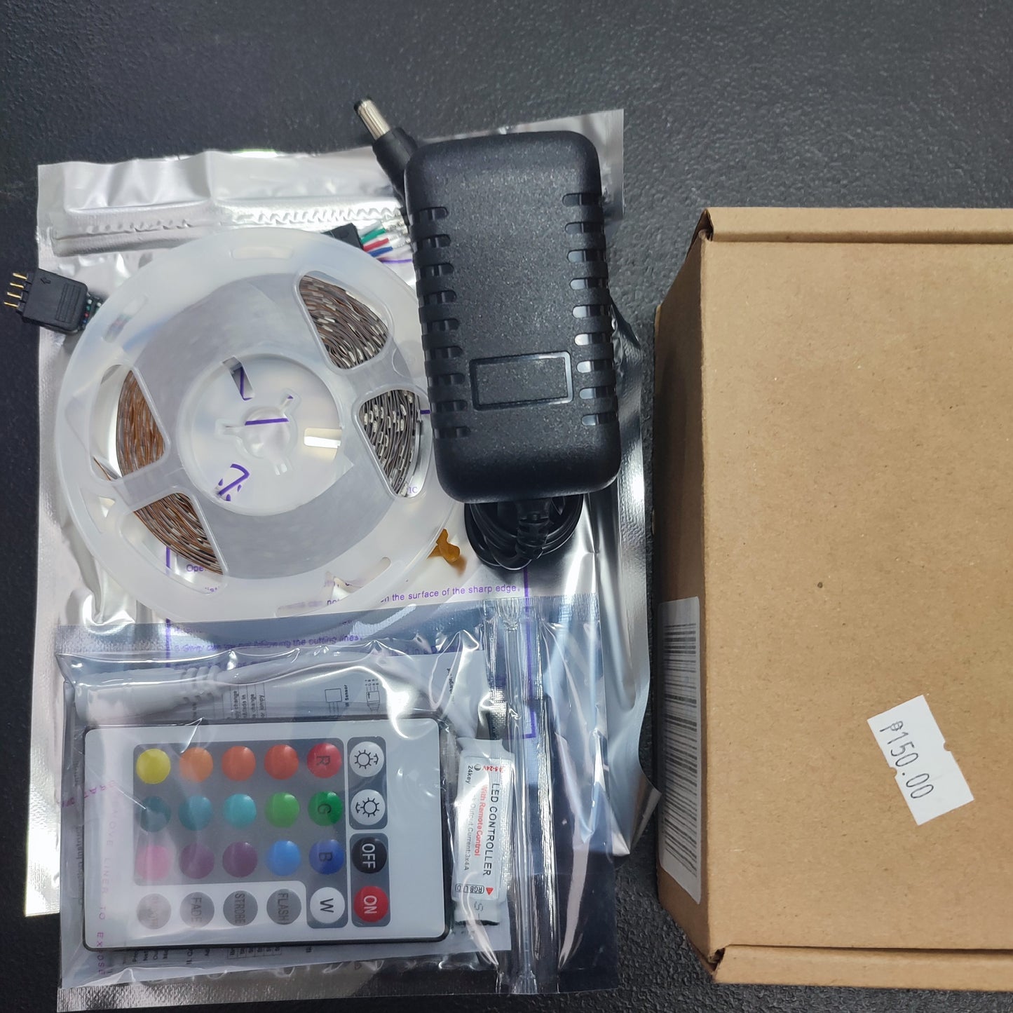 (5ZDYR0)5m - 10m 3528 smd Rgb Led Strip light with Remote Control 12v Power Pl