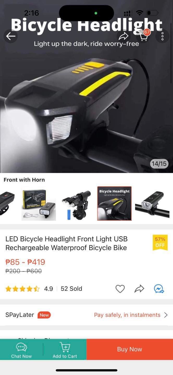 Multi-functional Bicycle Lamp Light