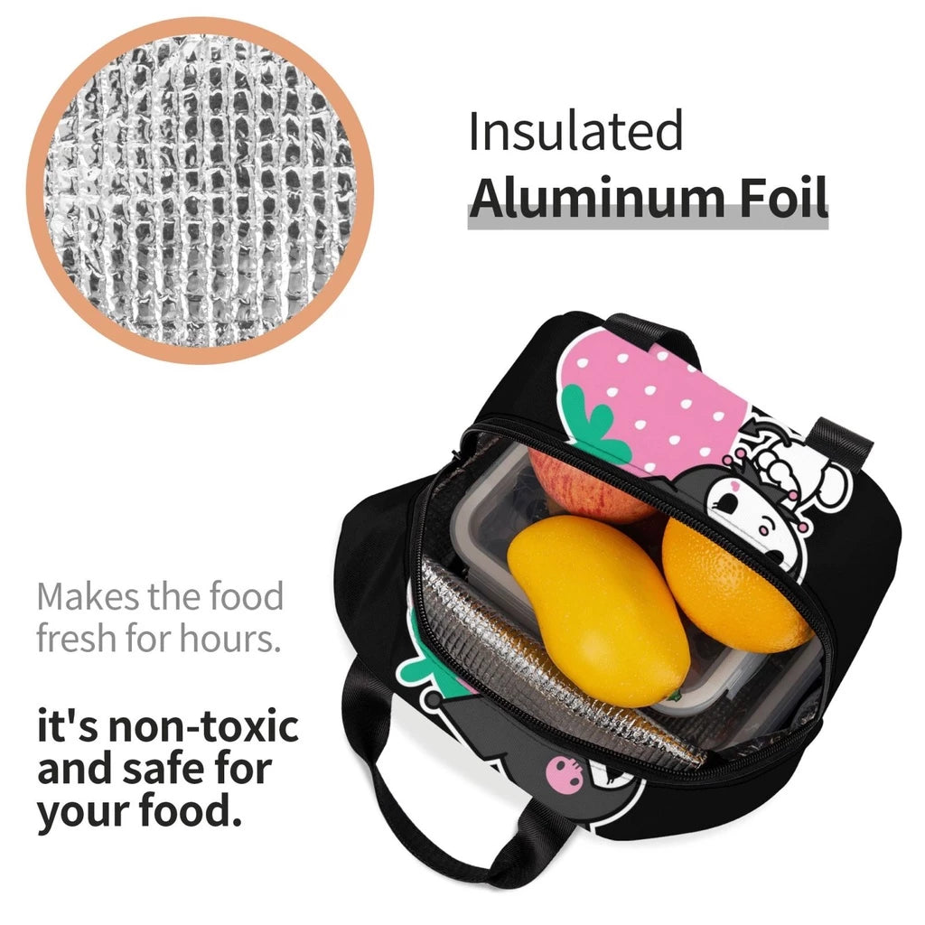 Kuromi Insulation Children Lunch Bag