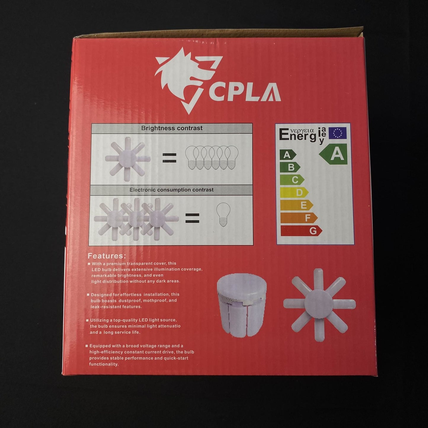 CPLA 480W 8+1 LED Fan Blade Bulb