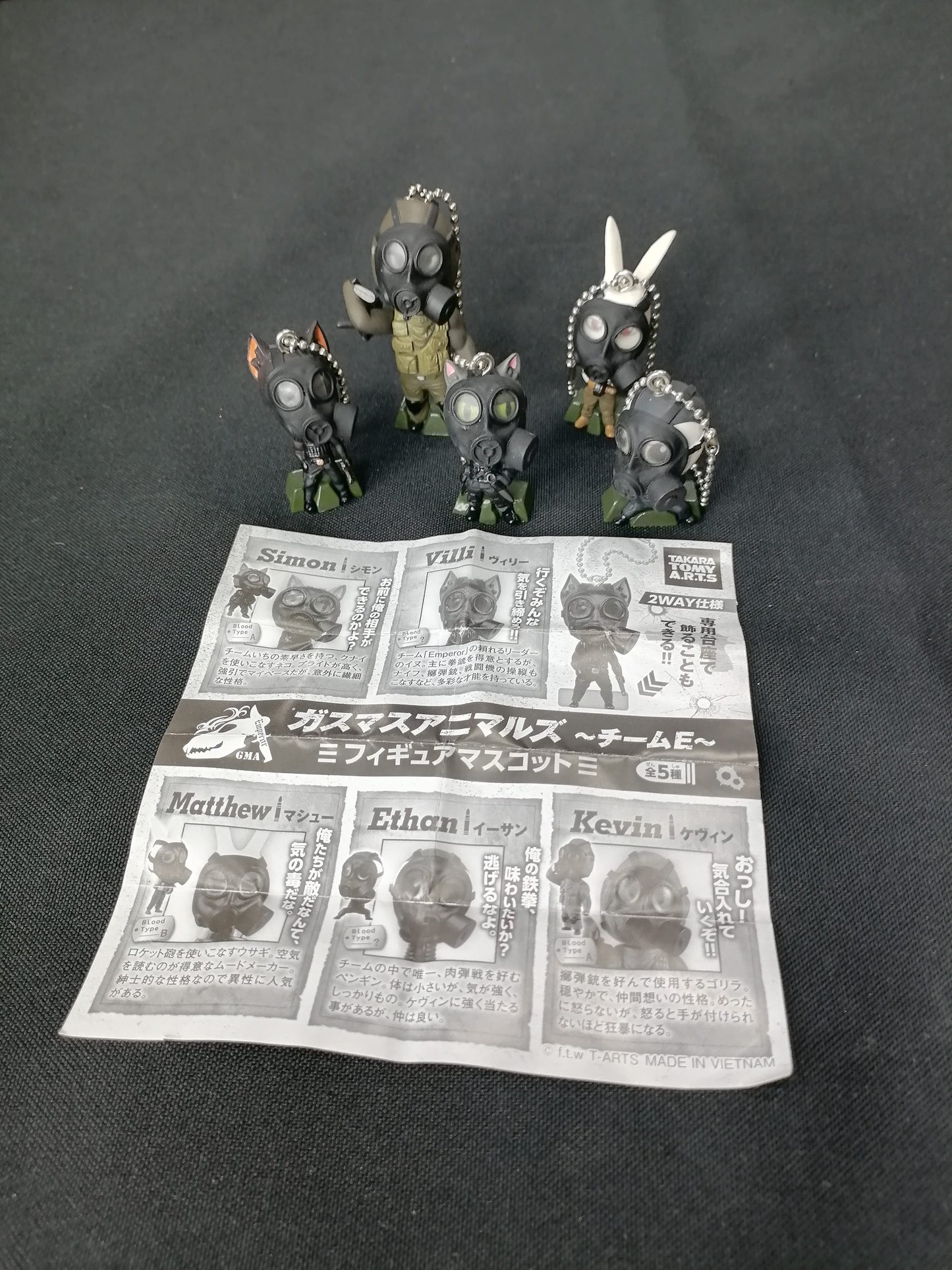 TAKARA TOMY Genuine Gashapon Gasmas Animals Ver. 1 - Factory Pull-out