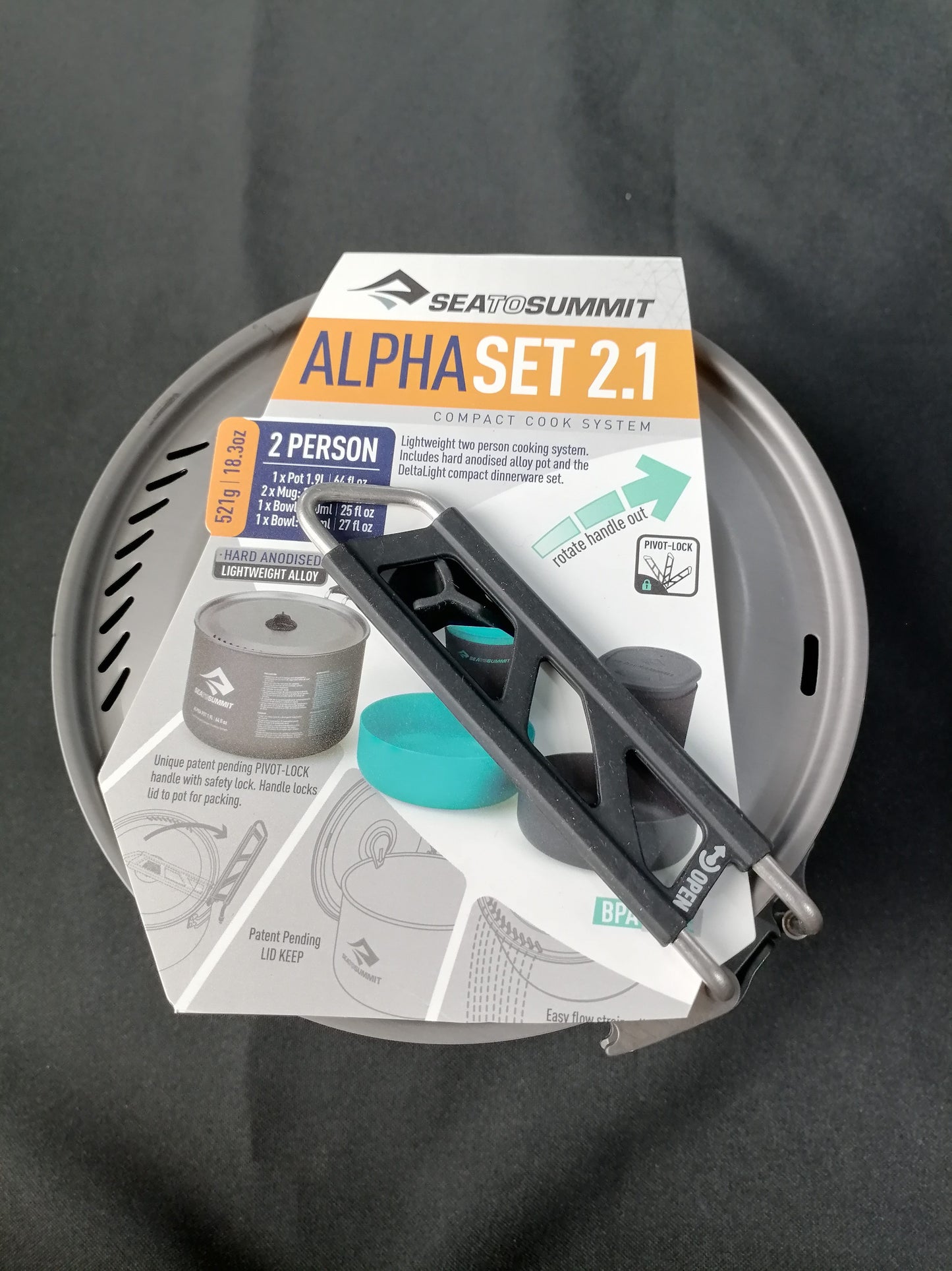 Sea to Summit Alpha Cookset Camping Cookware - International Mall Pull-out