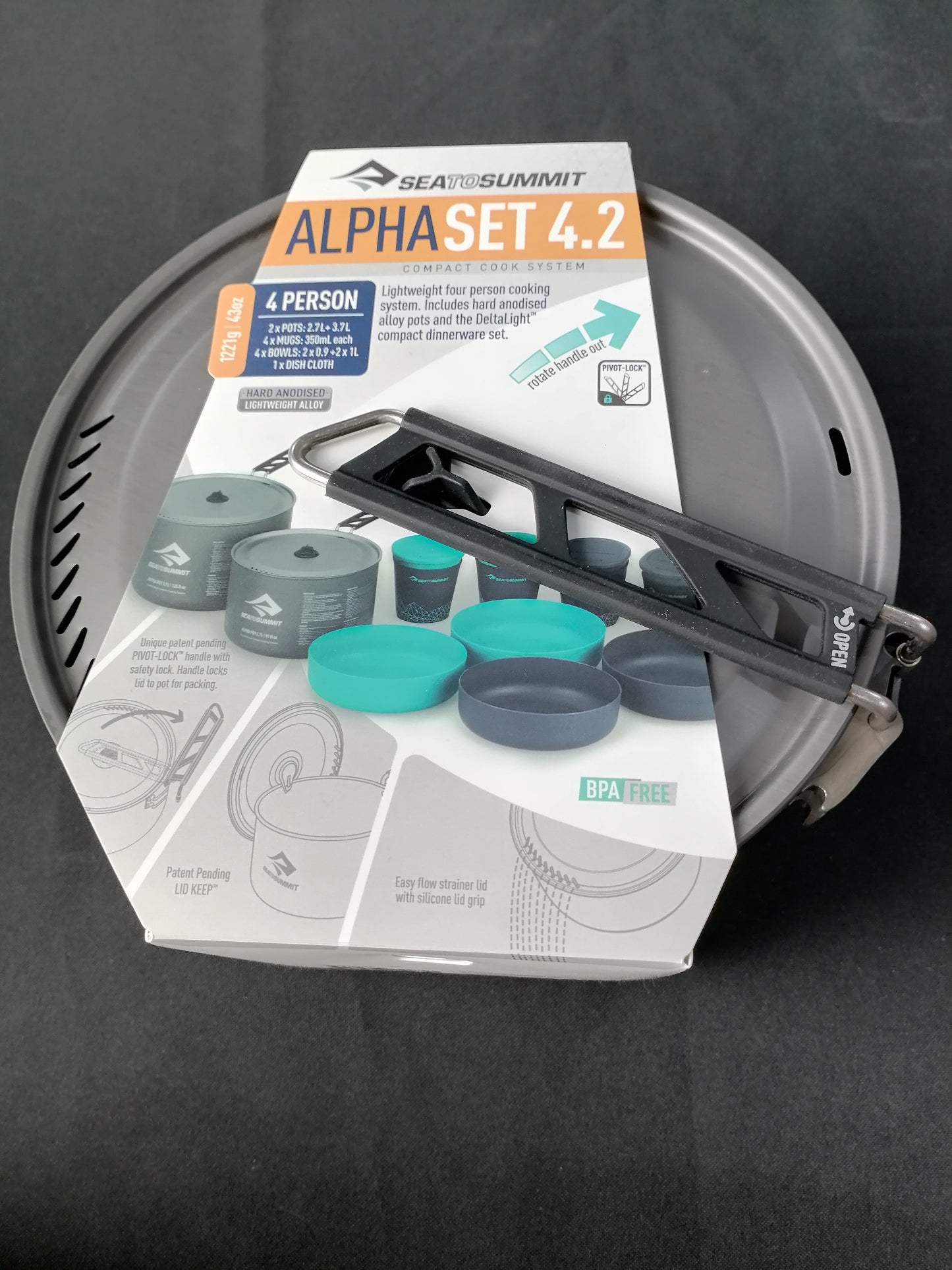 Sea to Summit Alpha Cookset Camping Cookware - International Mall Pull-out