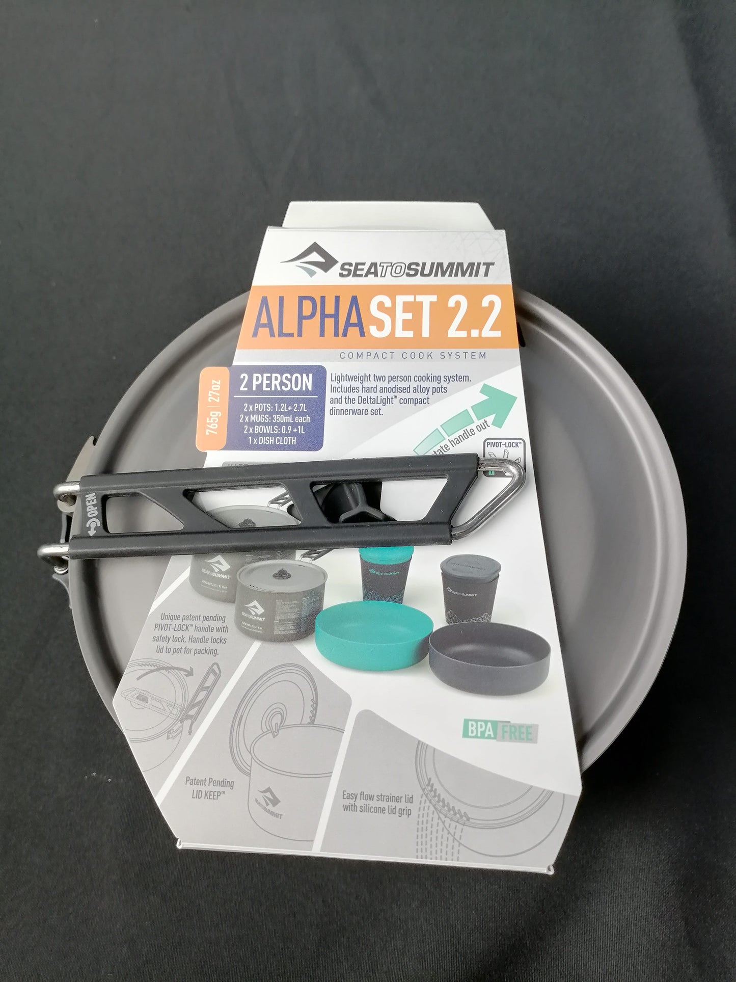 Sea to Summit Alpha Cookset Camping Cookware - International Mall Pull-out