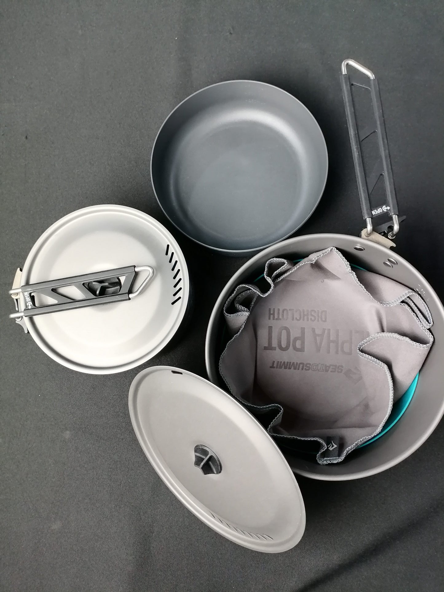 Sea to Summit Alpha Cookset Camping Cookware - International Mall Pull-out