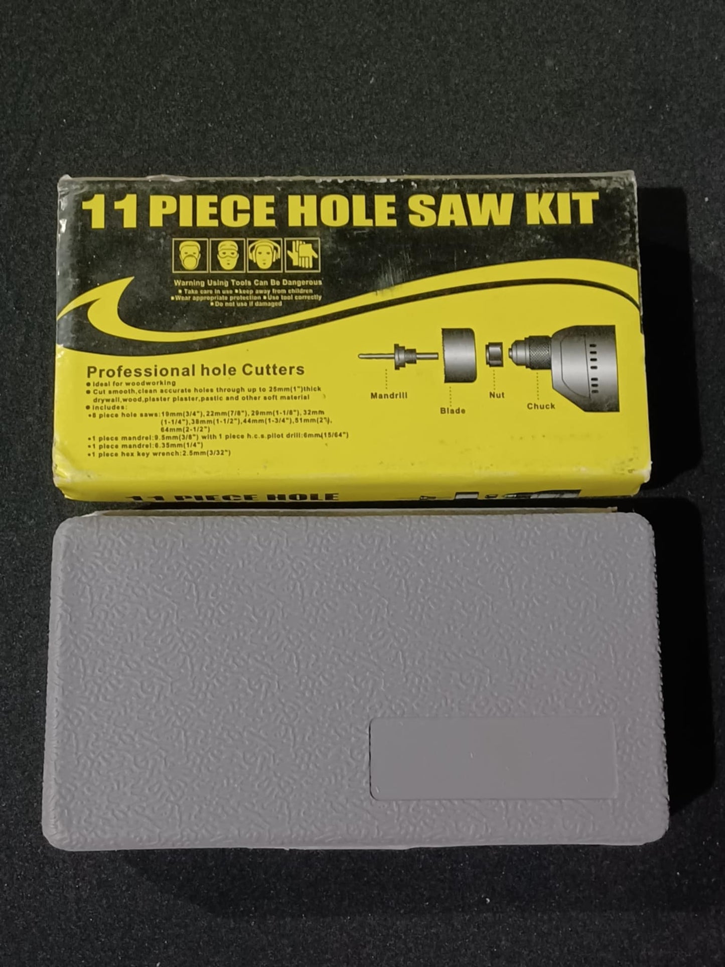 11pieces Hole Saw Kit Drilling Tools Set Wood Metal Cutter