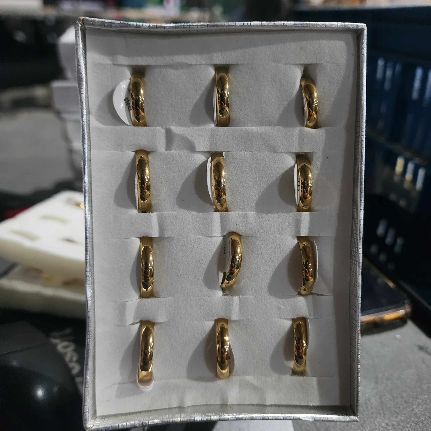 Stainless Steel Plain Gold Ring (Per Piece)