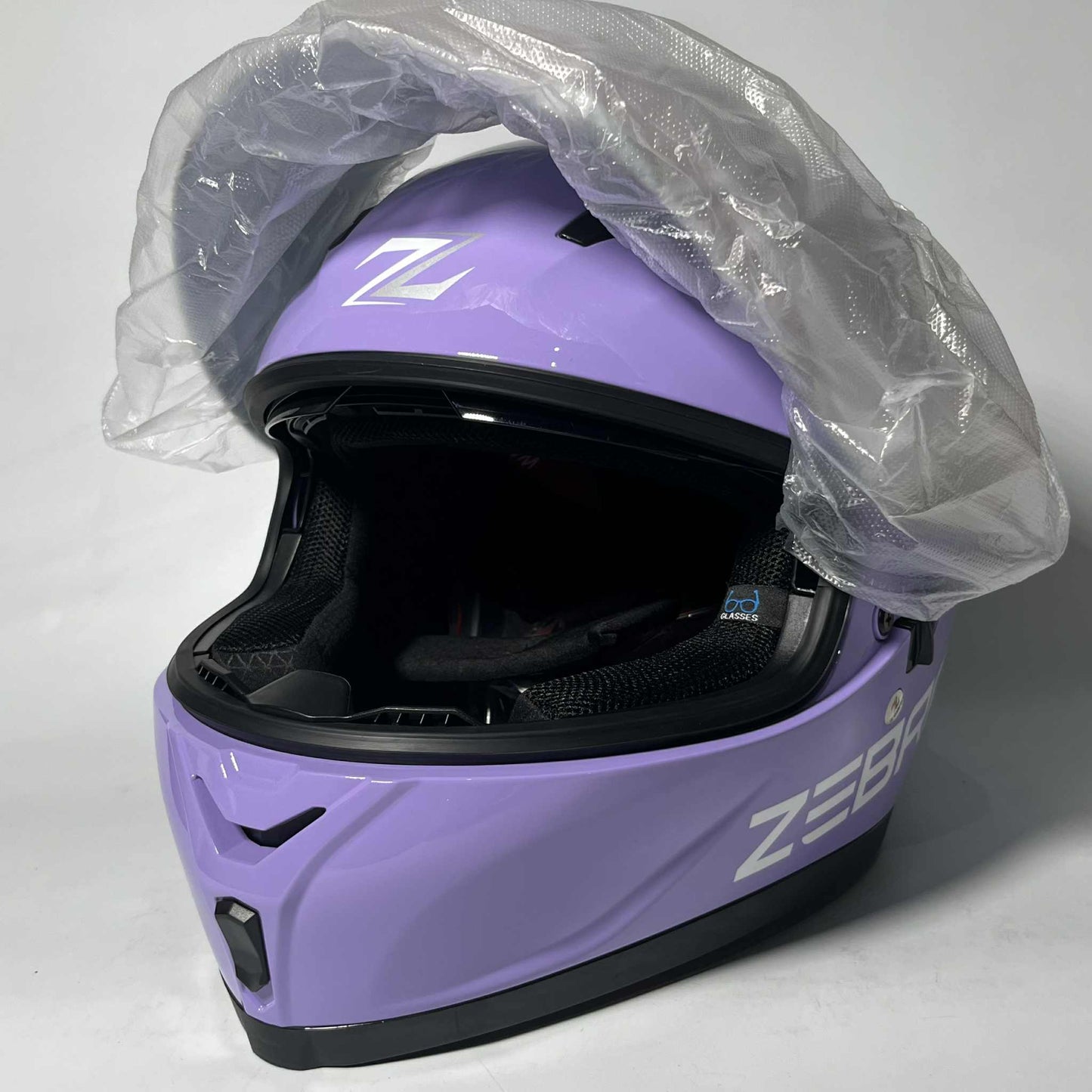 Zebra Dual Visor Full Face Helmet 2024 Alistair (Purple) - Large