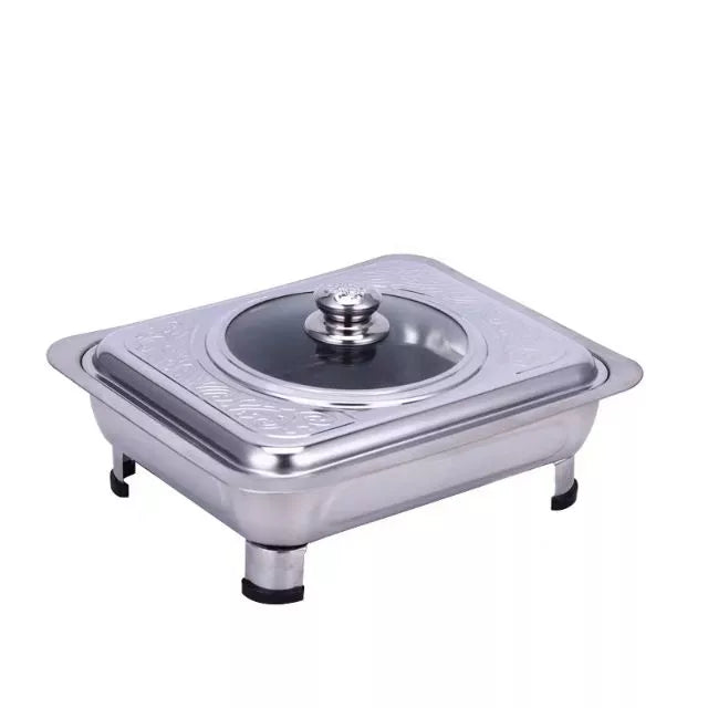 Stainless Steel Food Warmer Buffet Tray with Lid