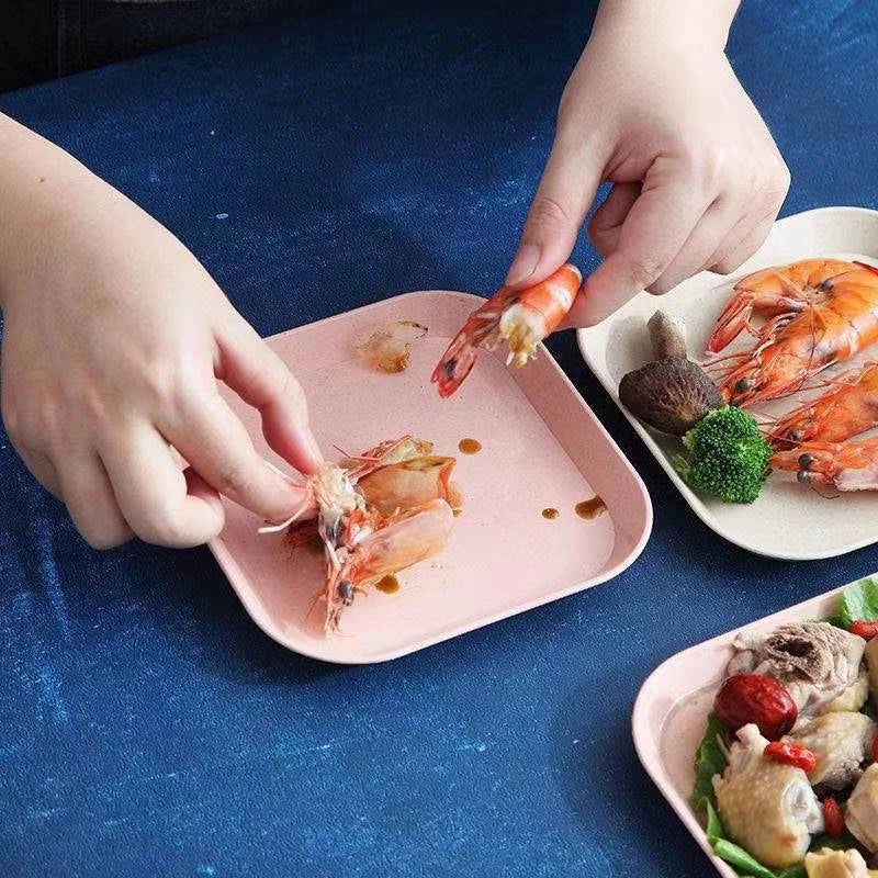 Lightweight Wheat Straw Sqaure Plate