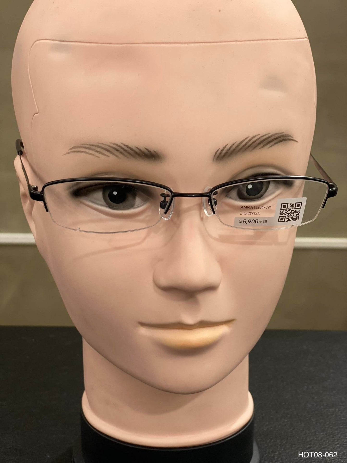 Plastic/Metal Frame JINS Black (AMMN15S047J94) Eyeglass