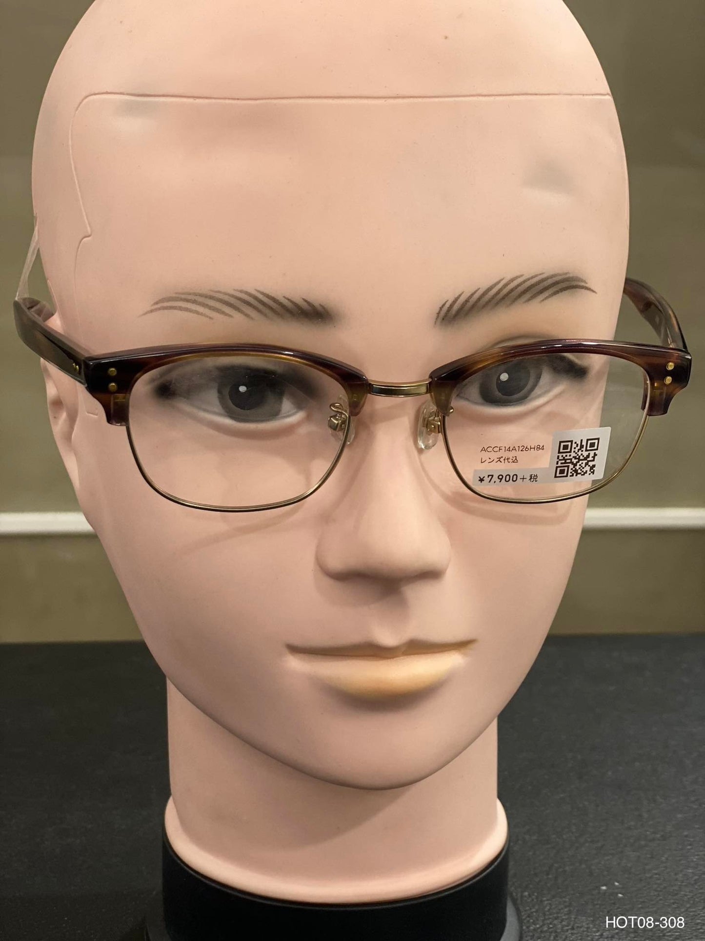 Plastic/Metal Frame JINS Black/Brown (ACCF14A126H84) Eyeglass
