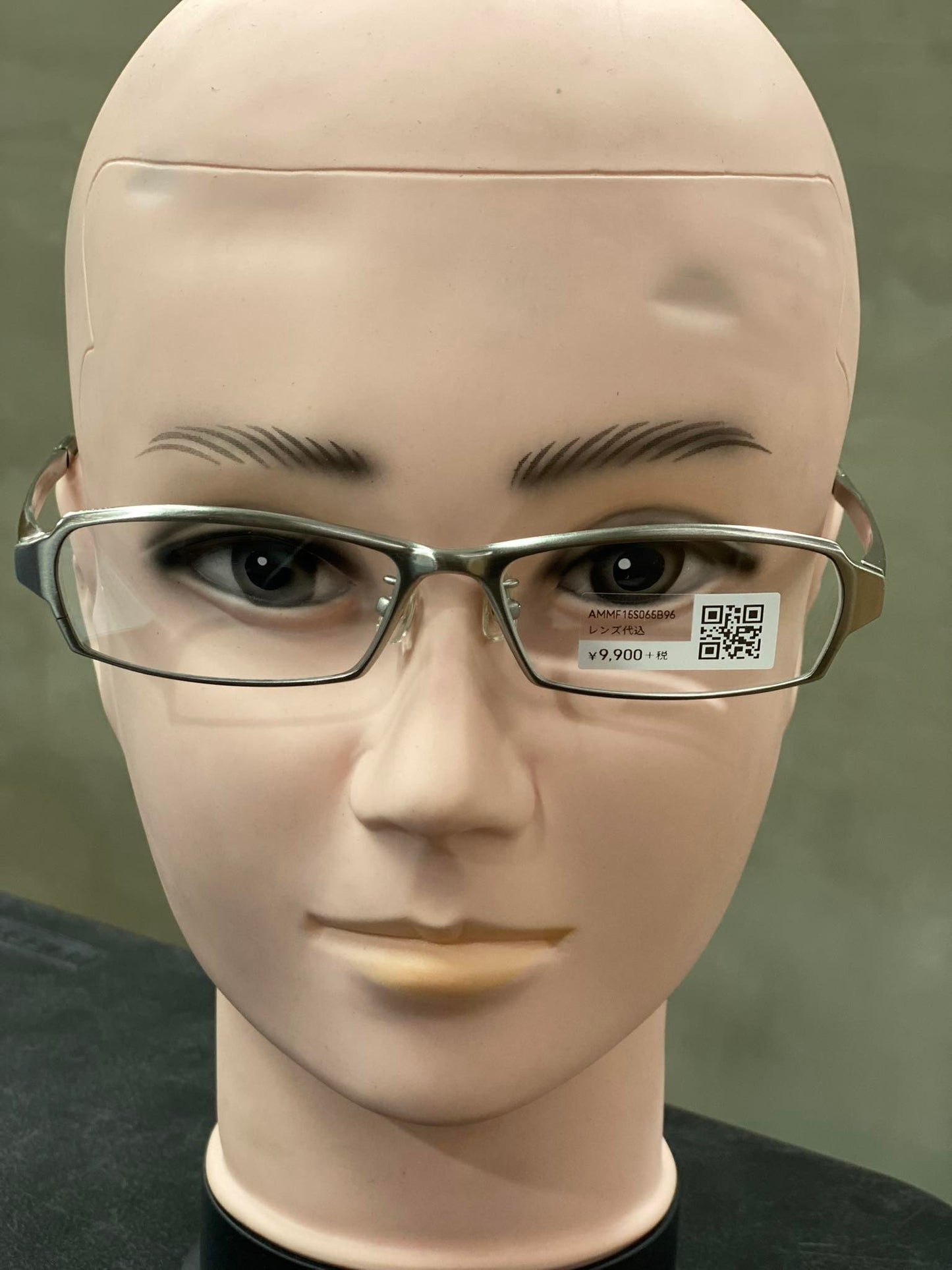 Plastic/Metal Frame JINS Silver (AMMF15S065B96) Eyeglass