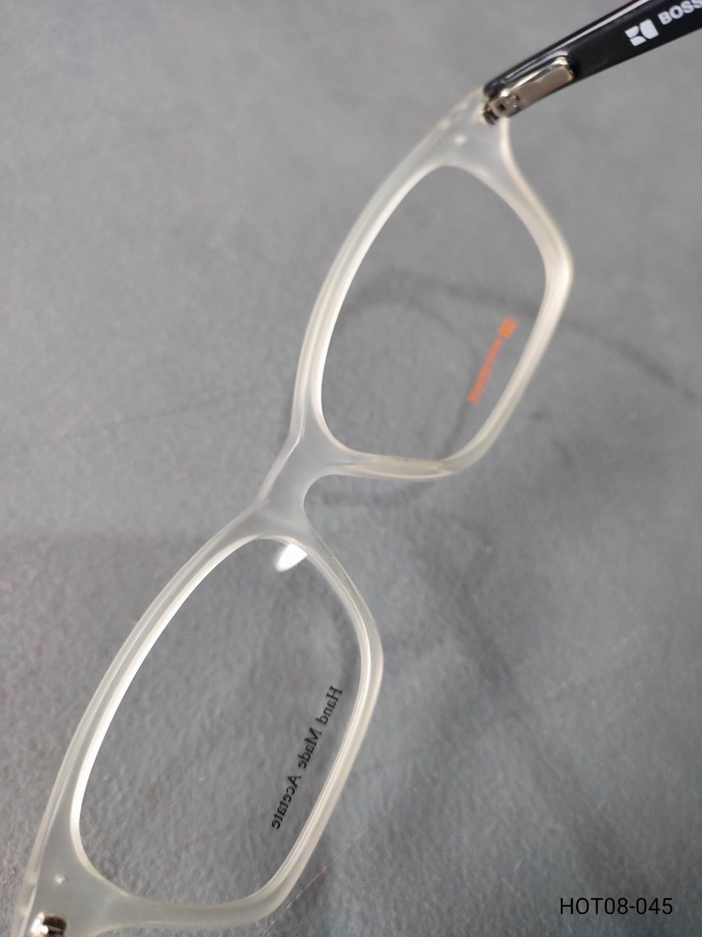 Plastic Frame BOSS ORANGE Black/White (BO-0024 HTT) Eyeglass