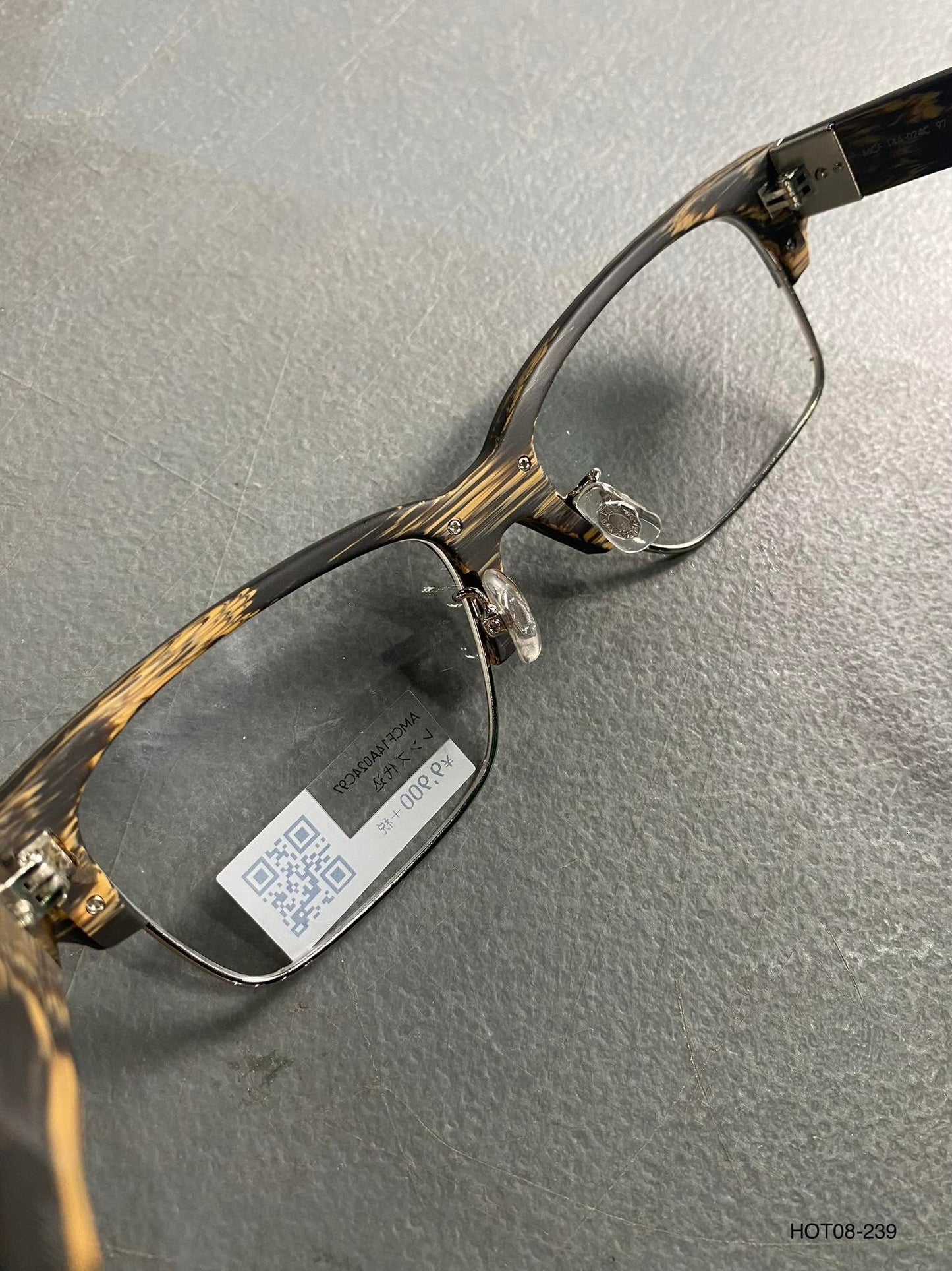 Plastic Frame JINS Matt Black/Brown (AMMF14A261B94) Eyeglass