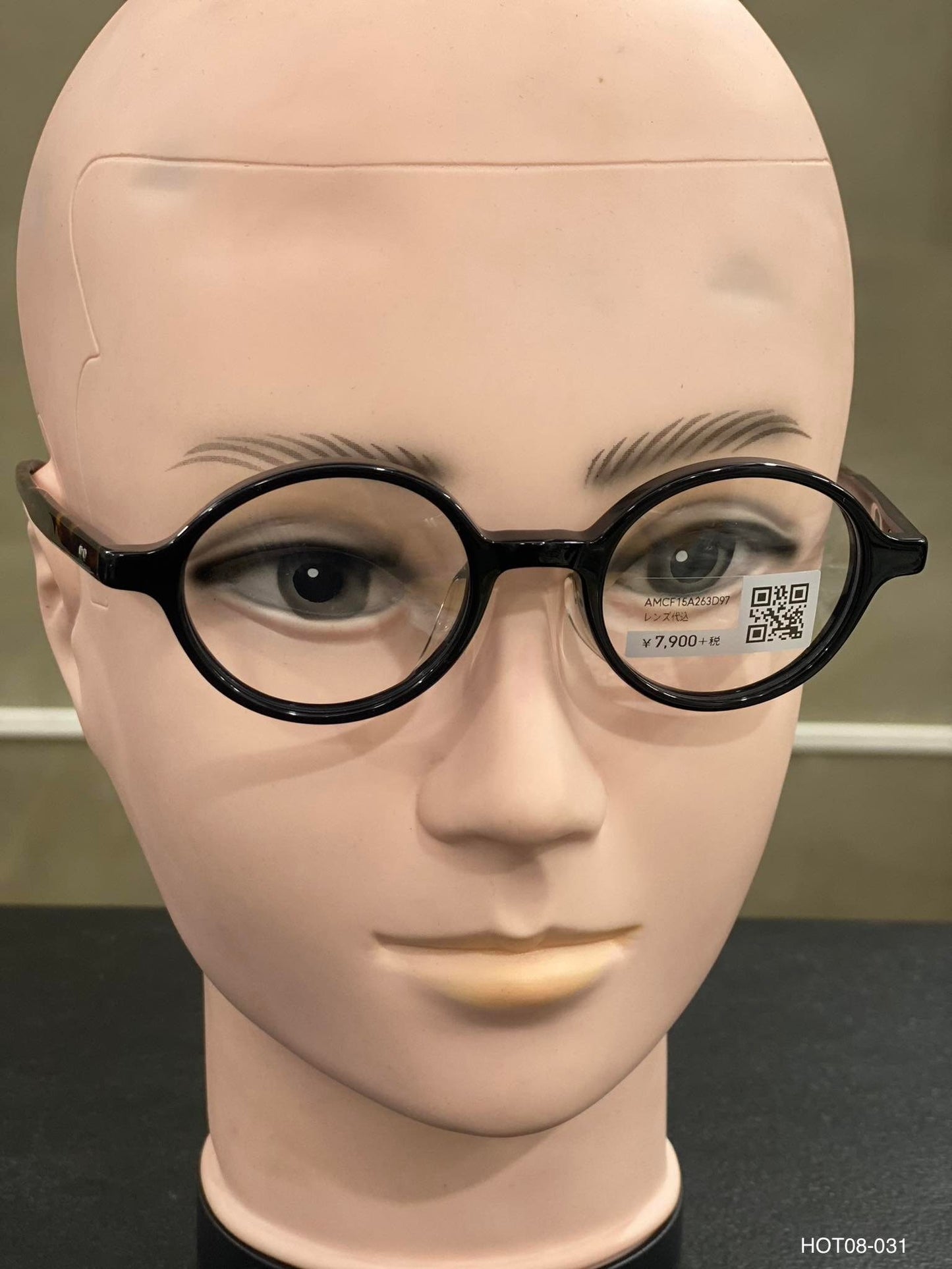 Plastic Frame JINS Orange/Black (AMCF-15A263D97) Eyeglass