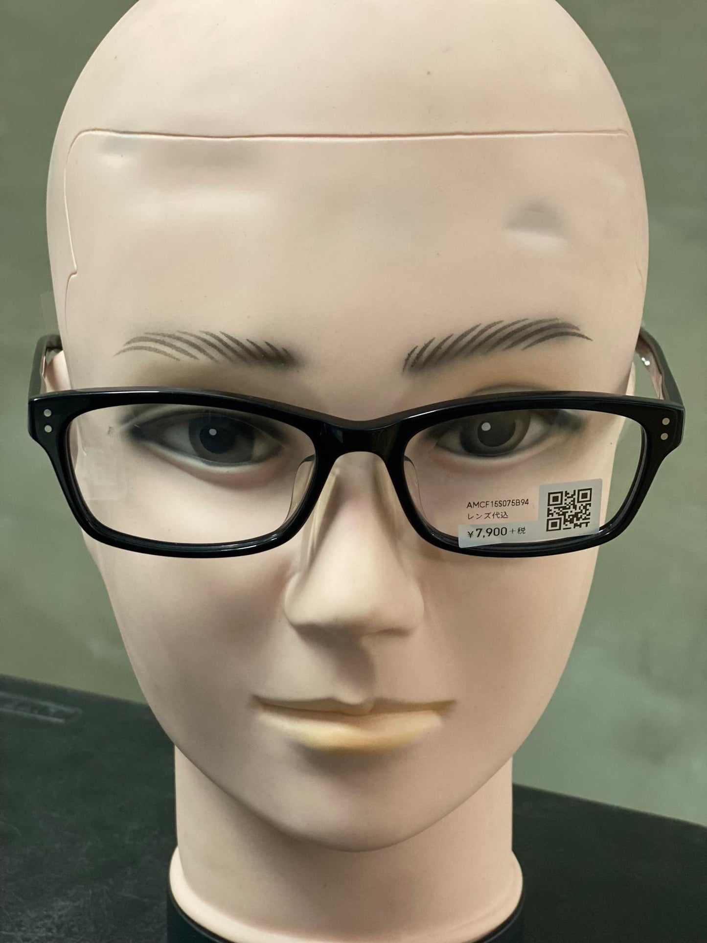 Plastic Frame JINS Glossy Black (AMCF15S075B94) Eyeglass