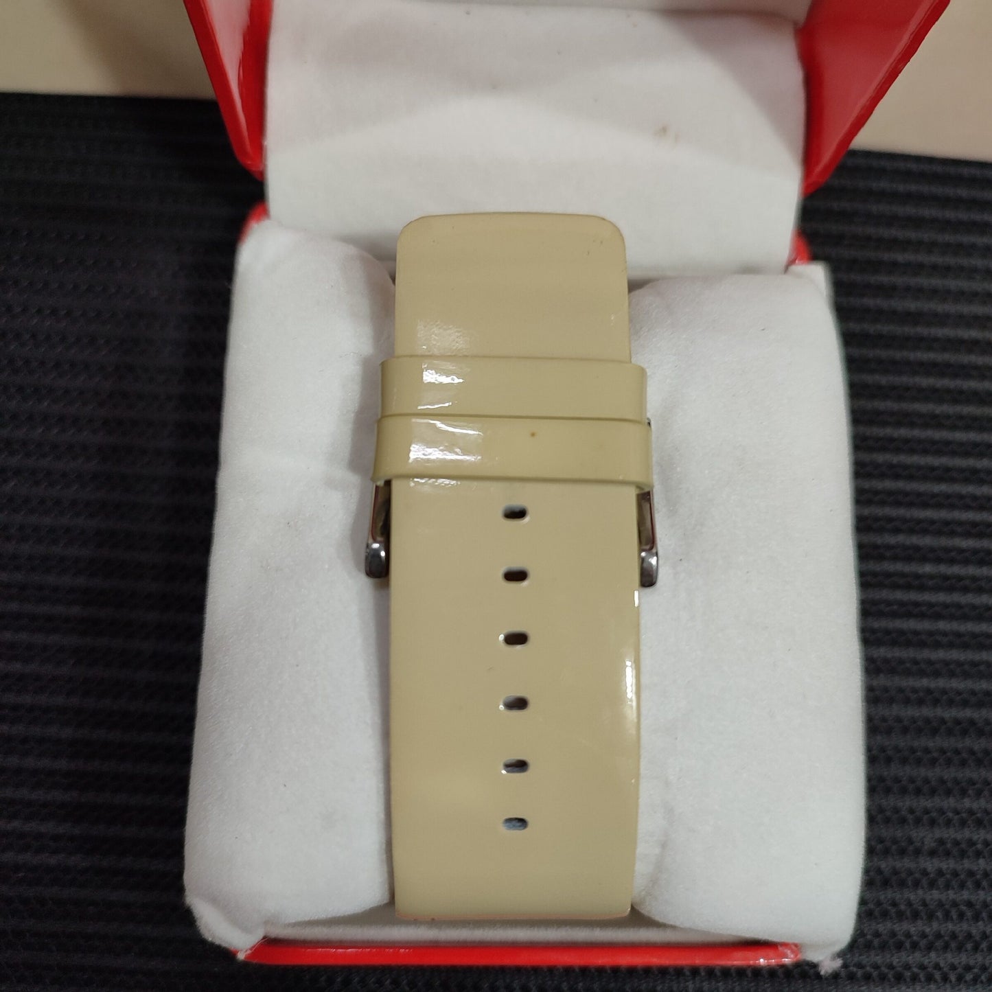 Elle Watch Leather Cream Big Number W/Box (EL20015S11C)