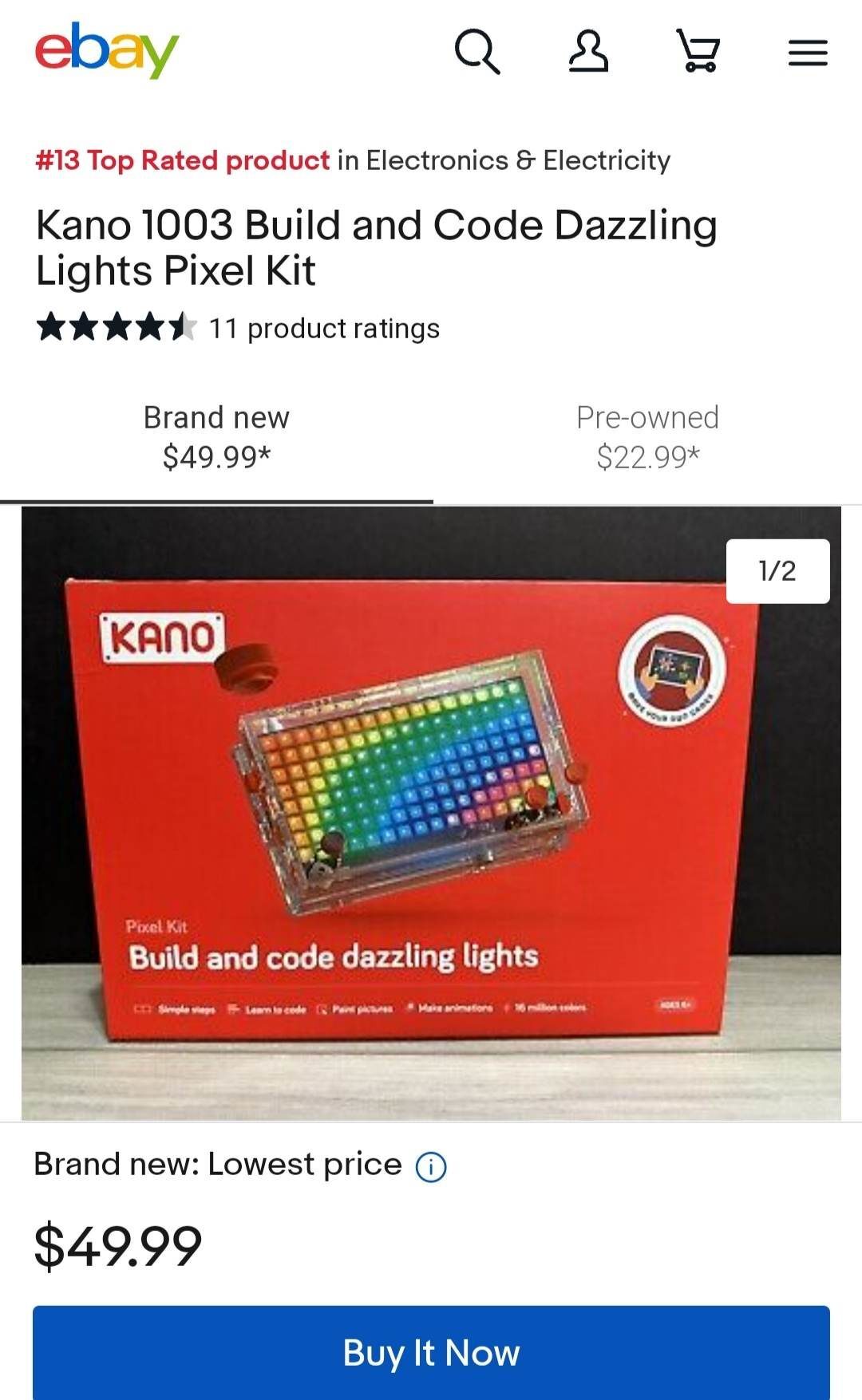 Kano Pixel Kit Build And Code Dazzling Light - Amazon Pull-out
