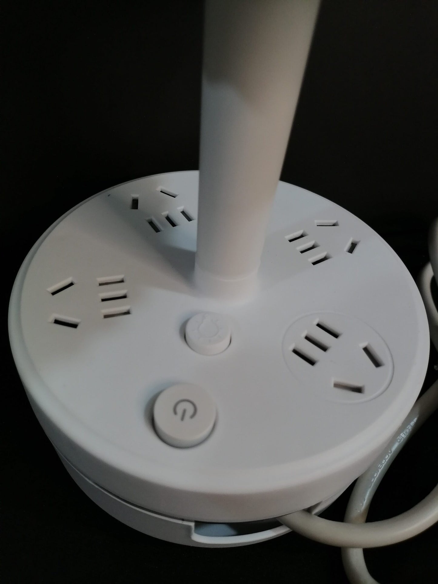 Retractable Bedside Socket Table Lamp