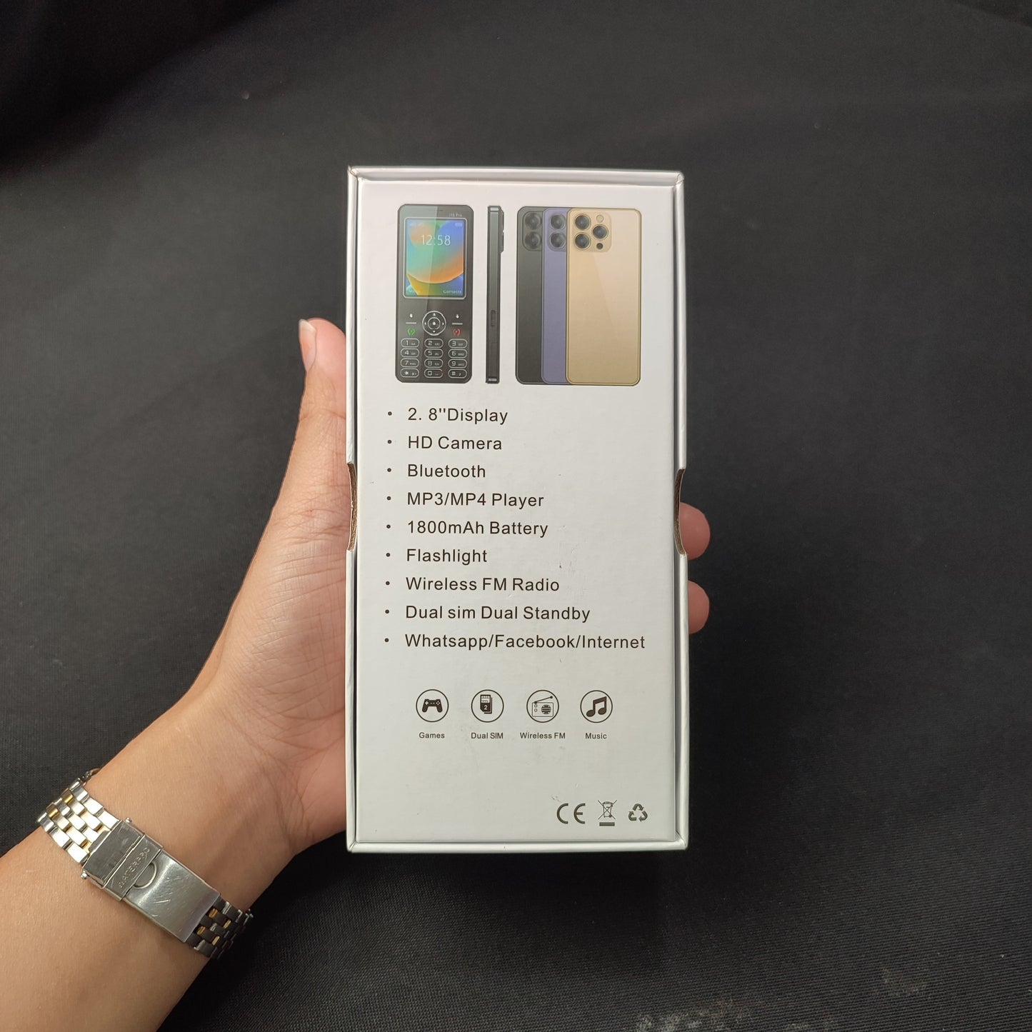i15 Pro Keypad Phone Buttons Dual Sim Cellphone