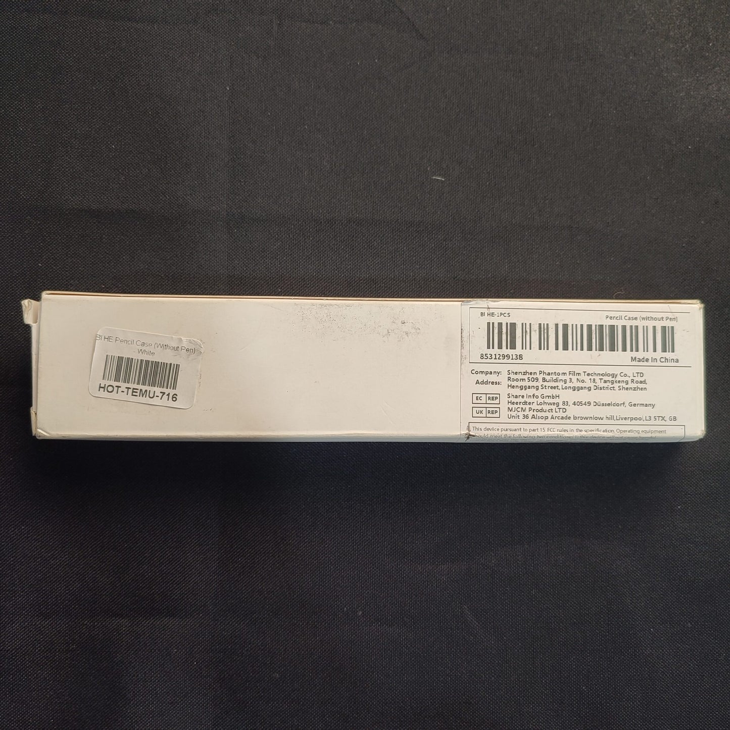 BI HE Pencil Case (Without Pen)- White