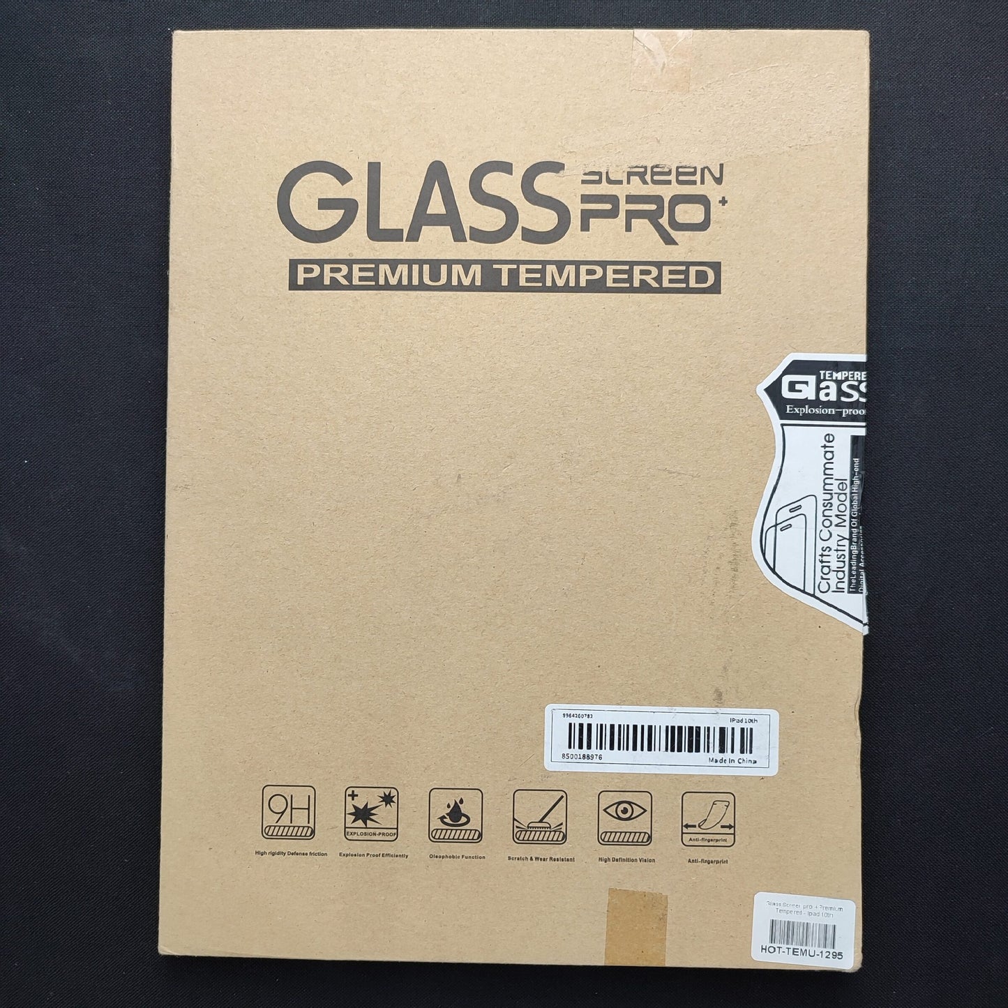 Glass Screen pro + Premium Tempered - Ipad 10th