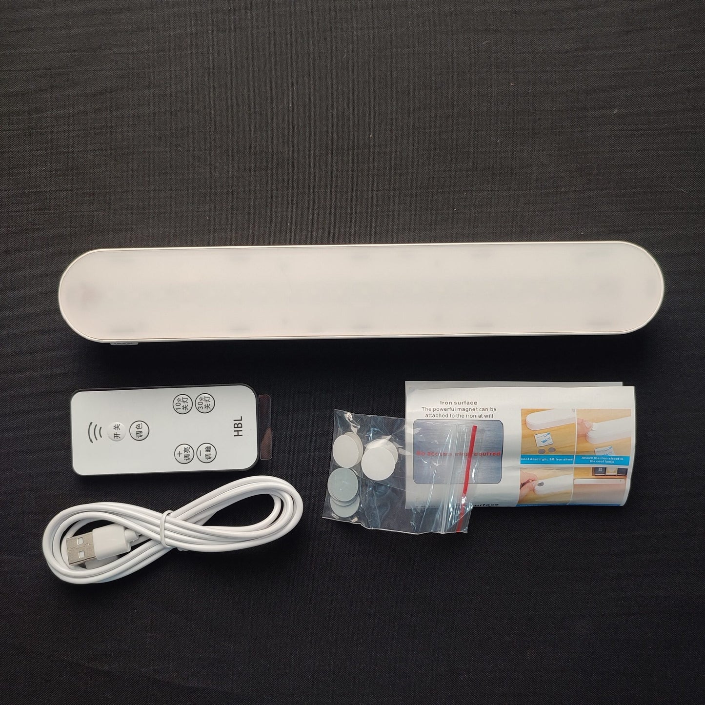 L03 Dormitory Light with Remote 25cm - White