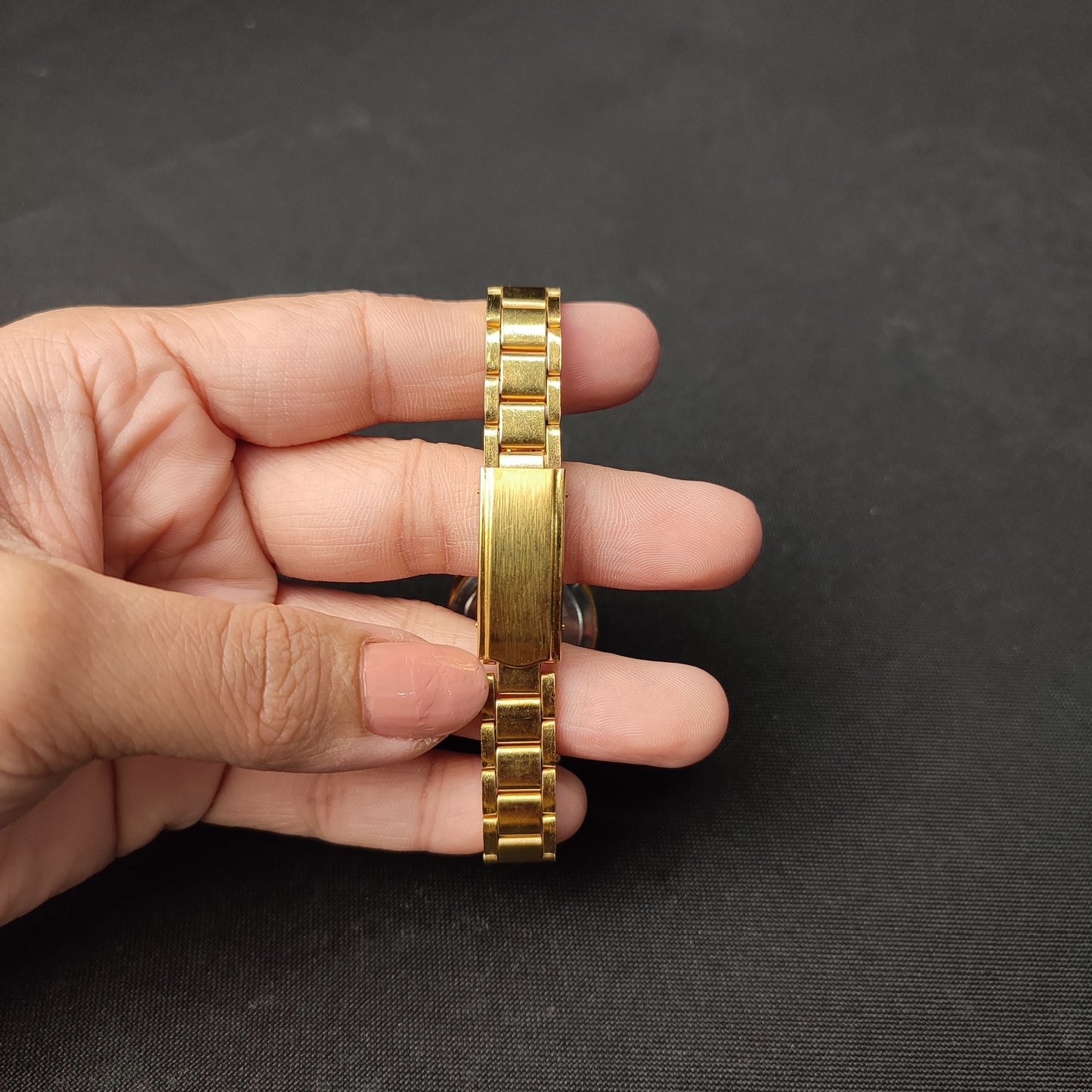 Seiko 5 Women's Gold Analog Watch - Green Hand with Regular Box