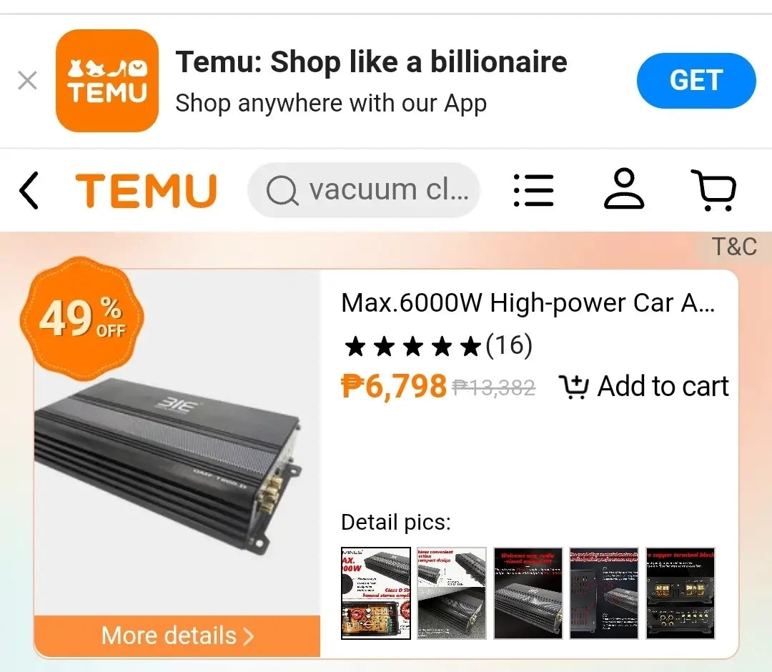ZM1200.1D Bemines Car Audio High Performance Amplifier