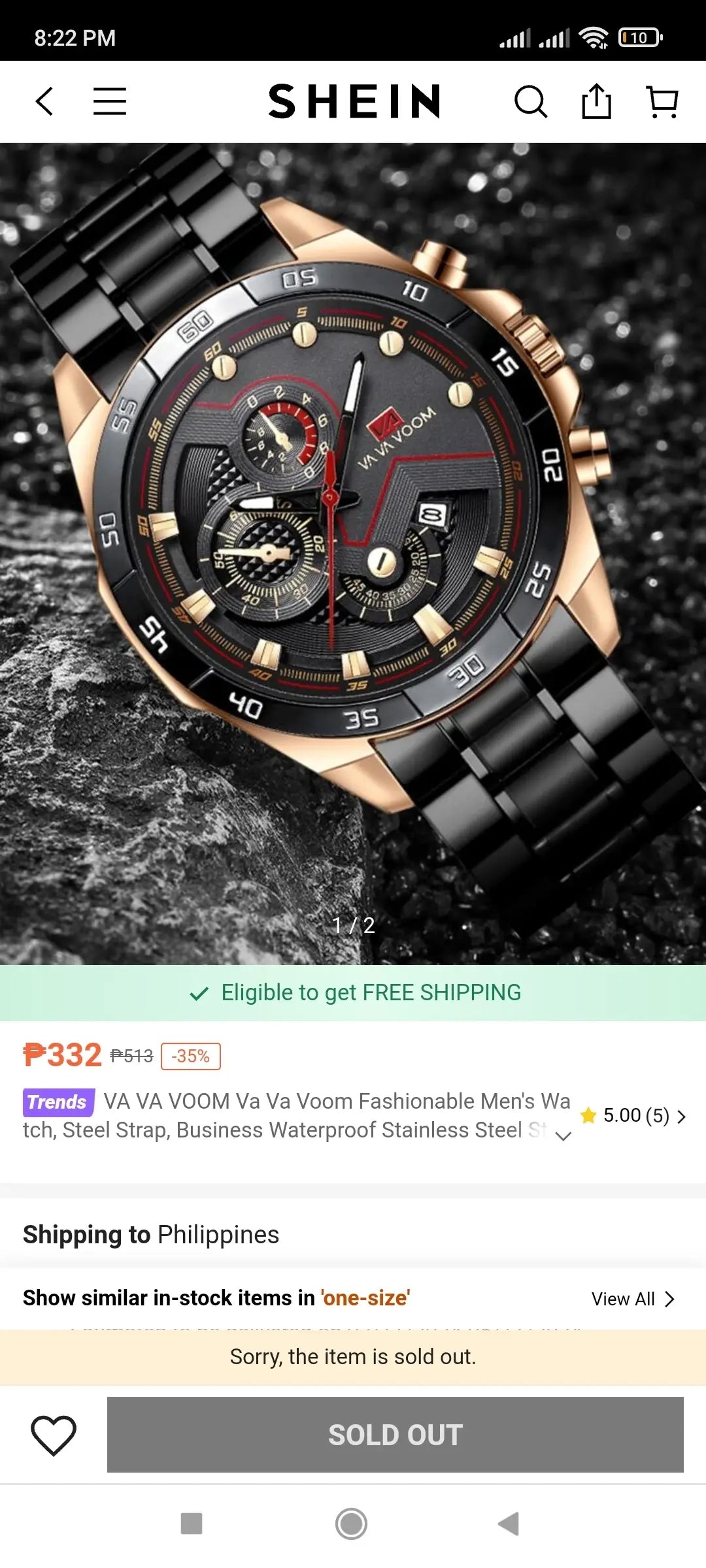 (QHG1Y)Vava VOOM Men 's Watches 100% Original Chronograf Watches Men Quartz A