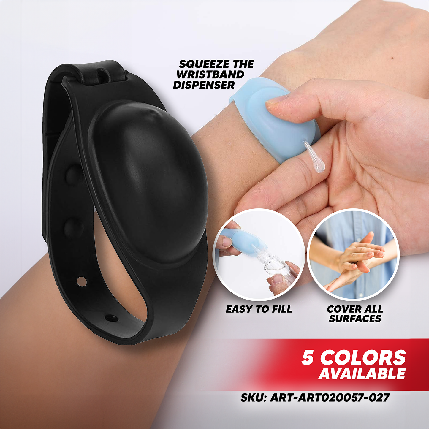 PTTANG Wristband Hand Dispenser