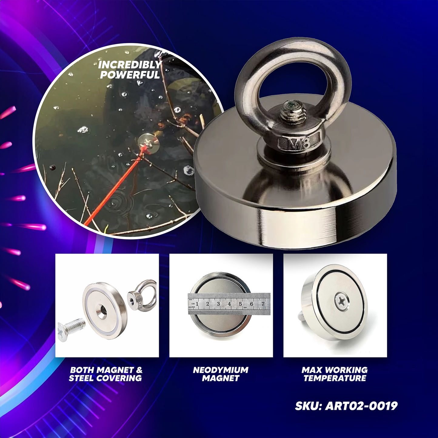 180 kg Design Magnet 60mm