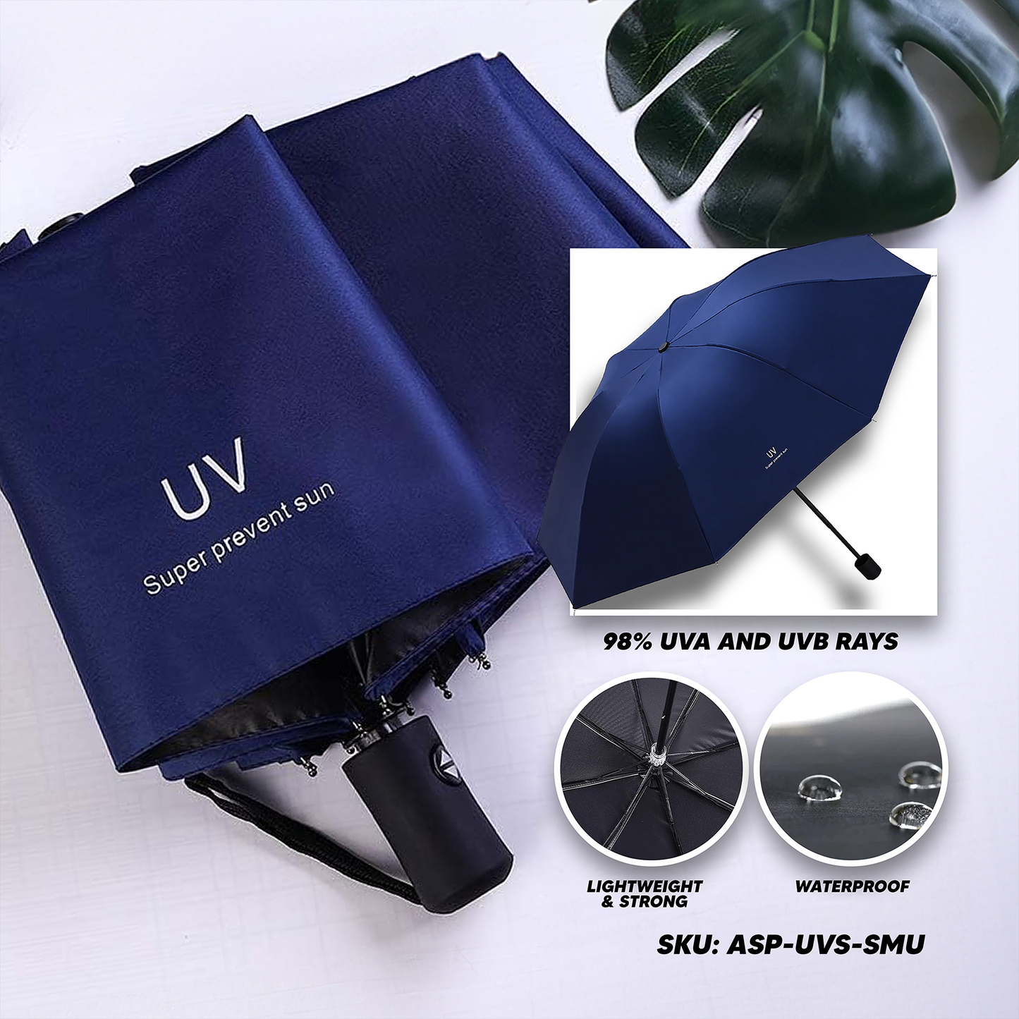 UV Superpreventive Sun Manual Umbrella