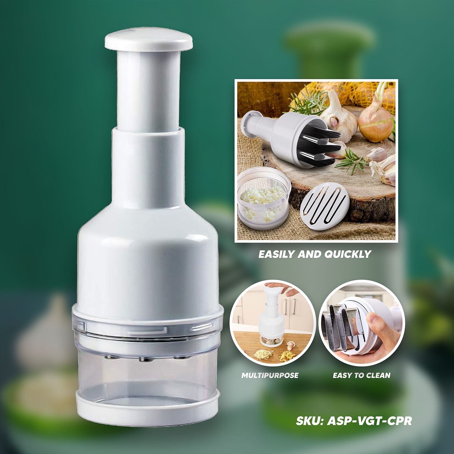 Manual Press Onion/Vegetable Chopper