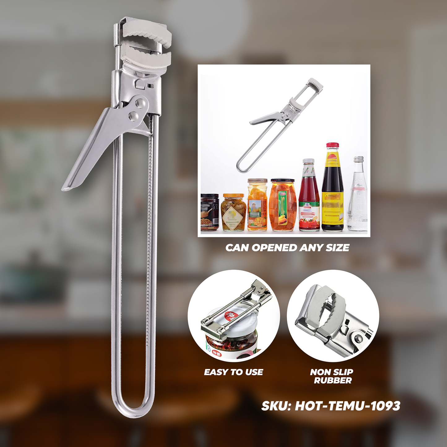 Multifunction Bottle Opener- Silvery