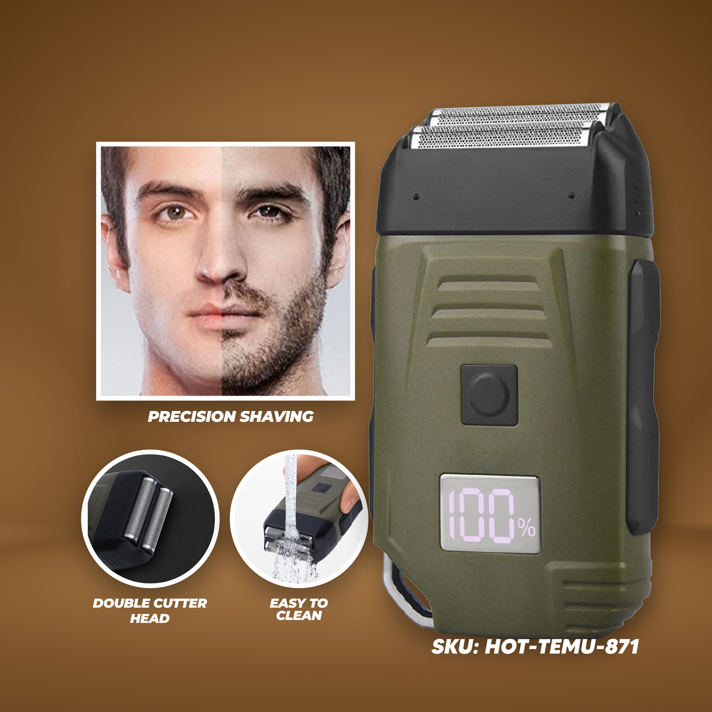 JK-2079 Shaver - Army Green