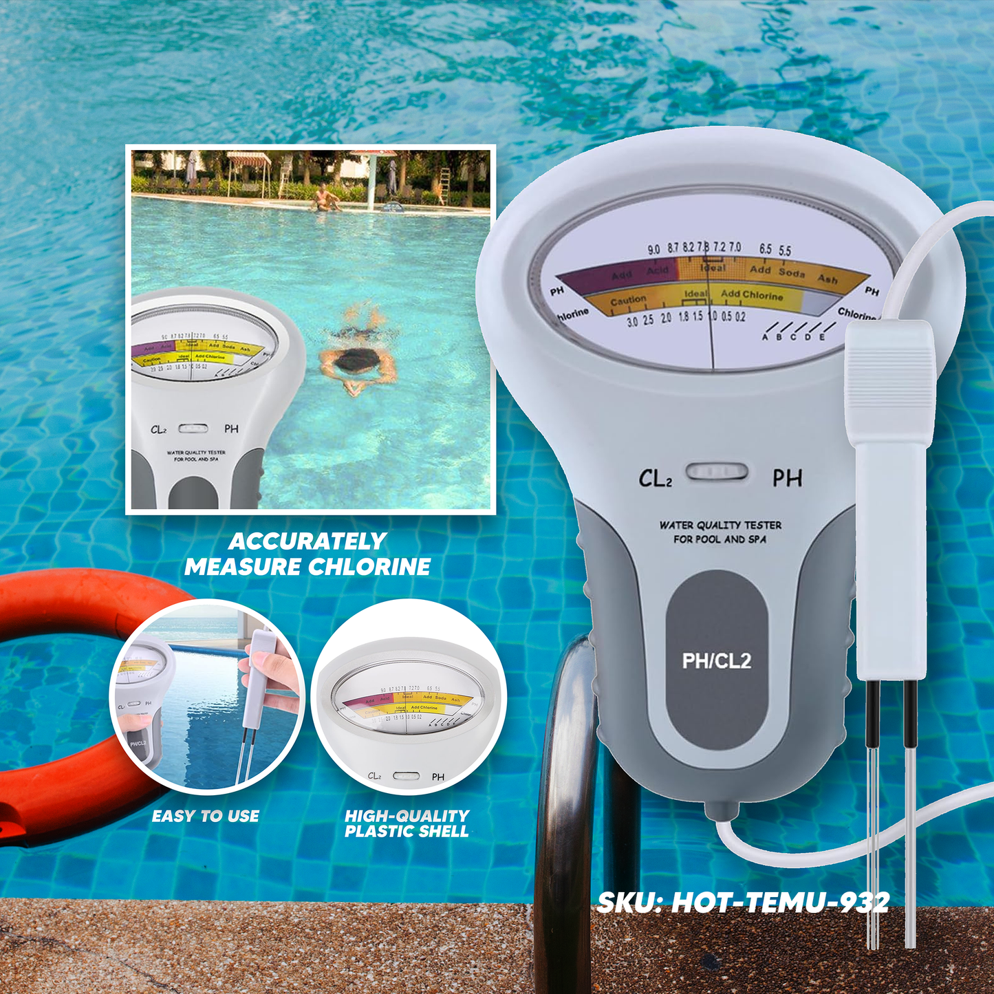 PC-102 Water Quality Tester for Pool & Spa