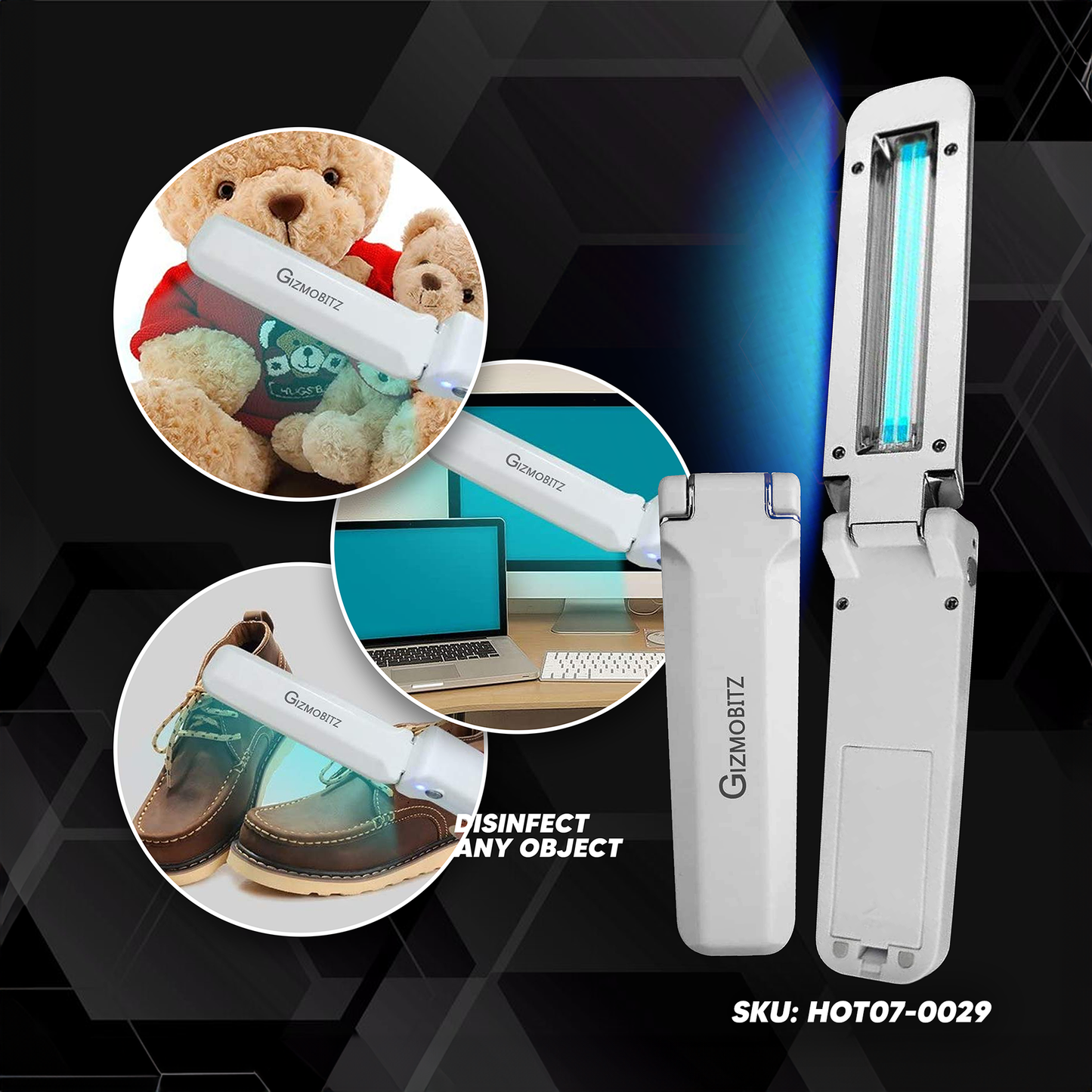Portable UV Effective Bacteria and Viruses Sterilizer